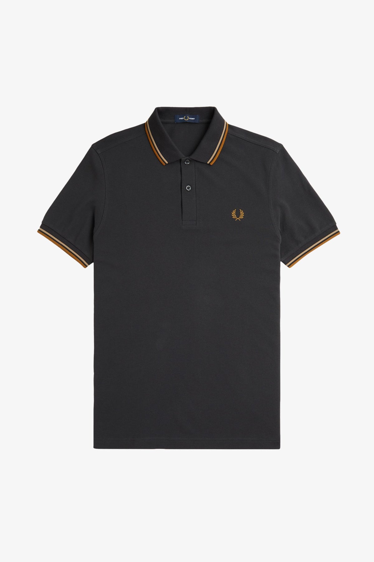 Fred Perry M3600 Polo - Anchor Grey / Warm Stone / Dark Caramel