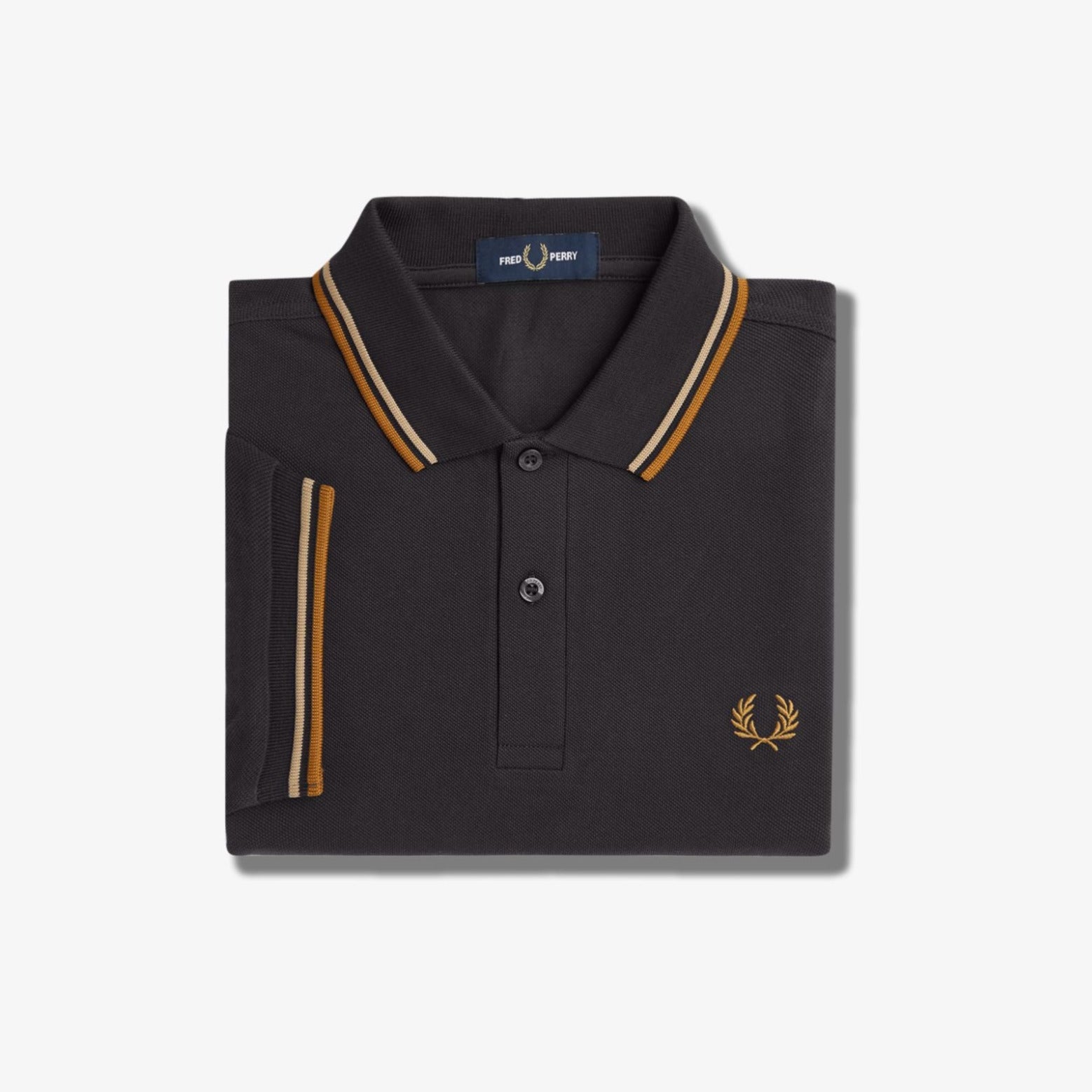 Fred Perry M3600 Polo - Anchor Grey / Warm Stone / Dark Caramel