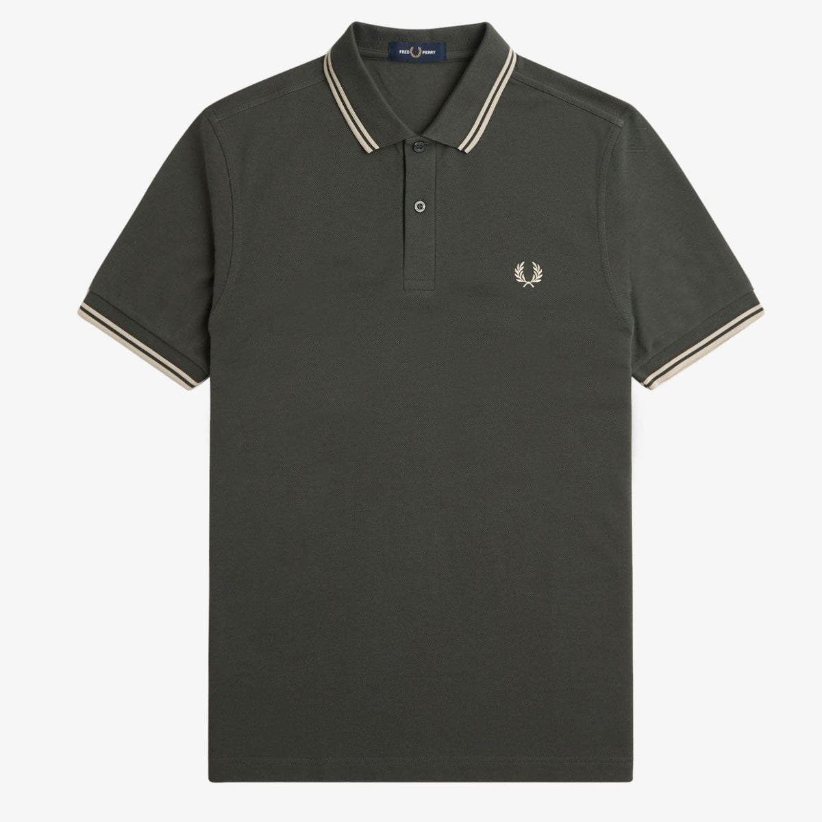 Fred Perry M3600 Polo - Field Green / Oatmeal