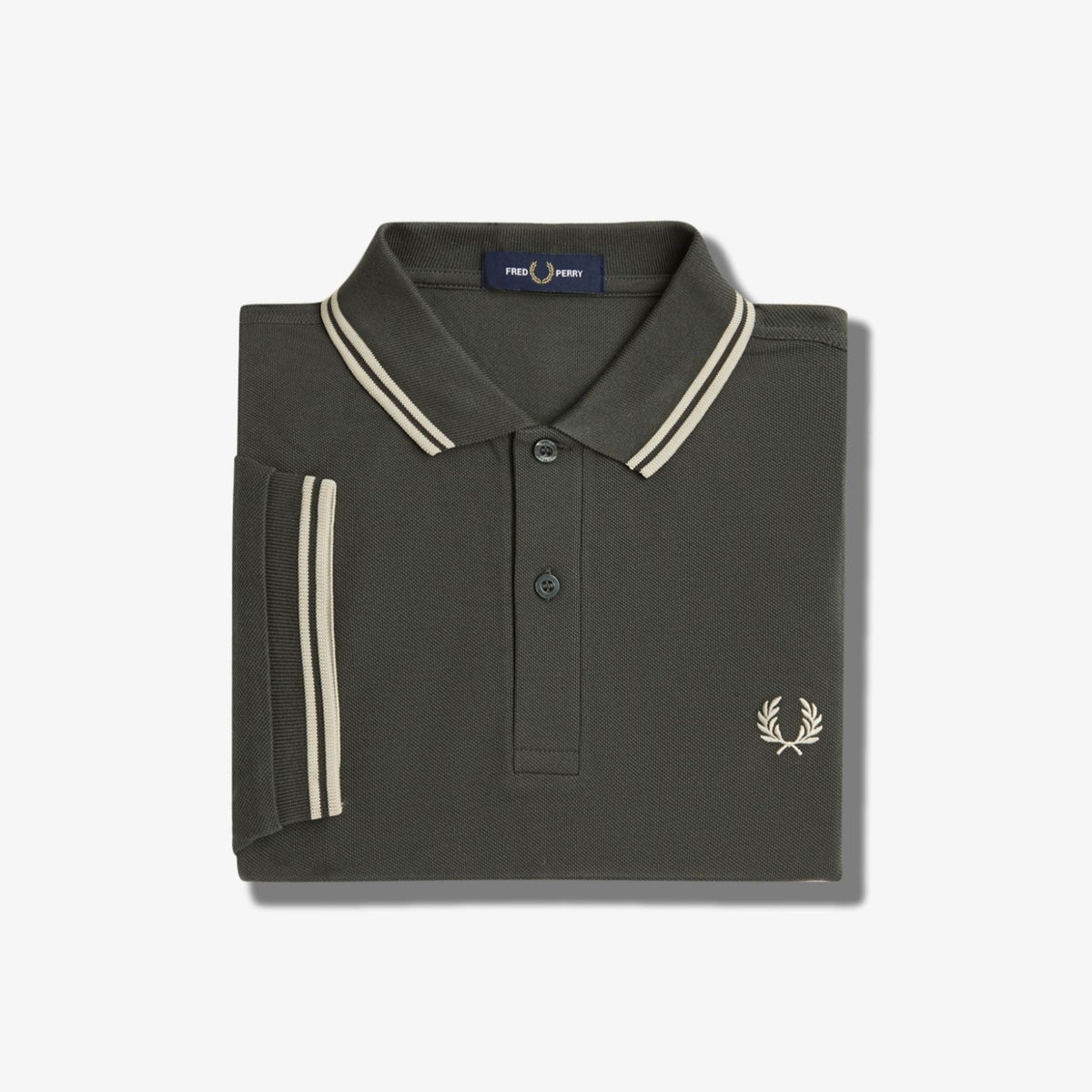 Fred Perry M3600 Polo - Field Green / Oatmeal