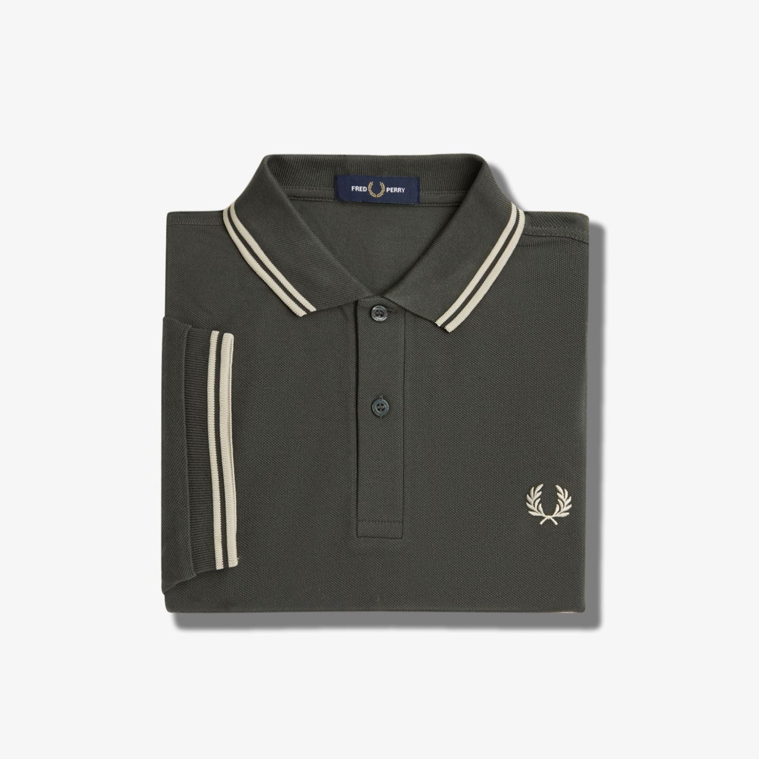 Fred Perry M3600 Polo - Field Green / Oatmeal