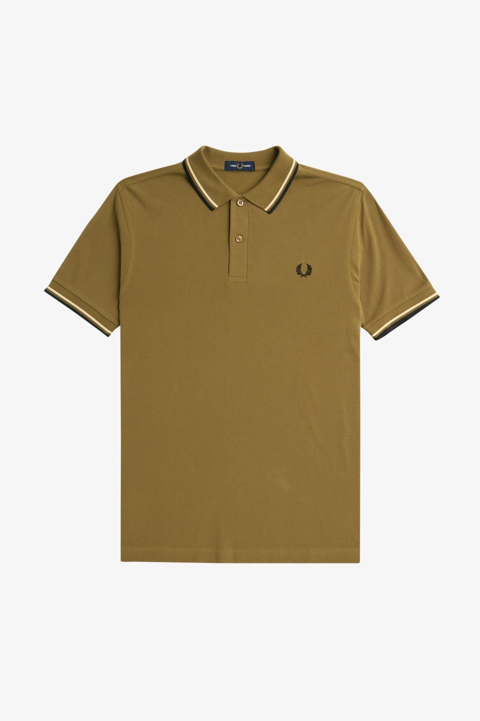 Fred Perry M3600 Polo - Sand/ Ice/ Black