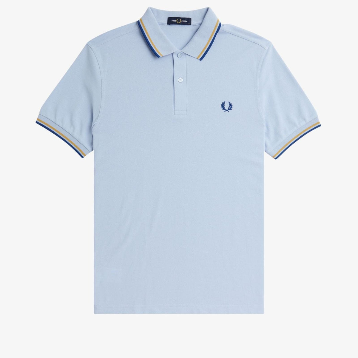 Fred Perry M3600 Polo - Light Smoke / Yellow