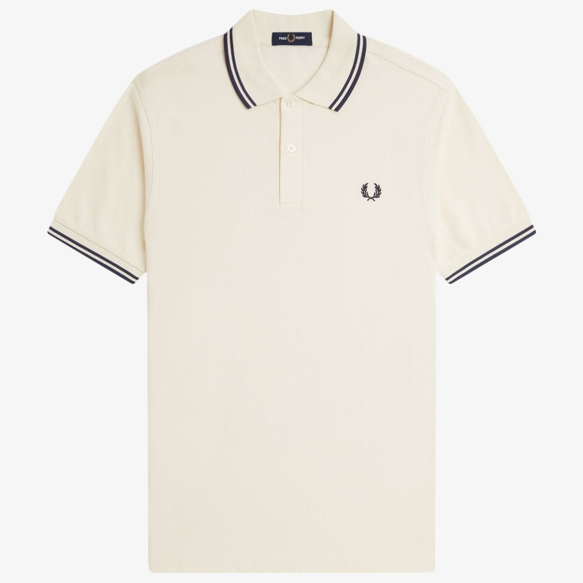 Fred Perry M3600 Polo - Ecru / Tennis Blue