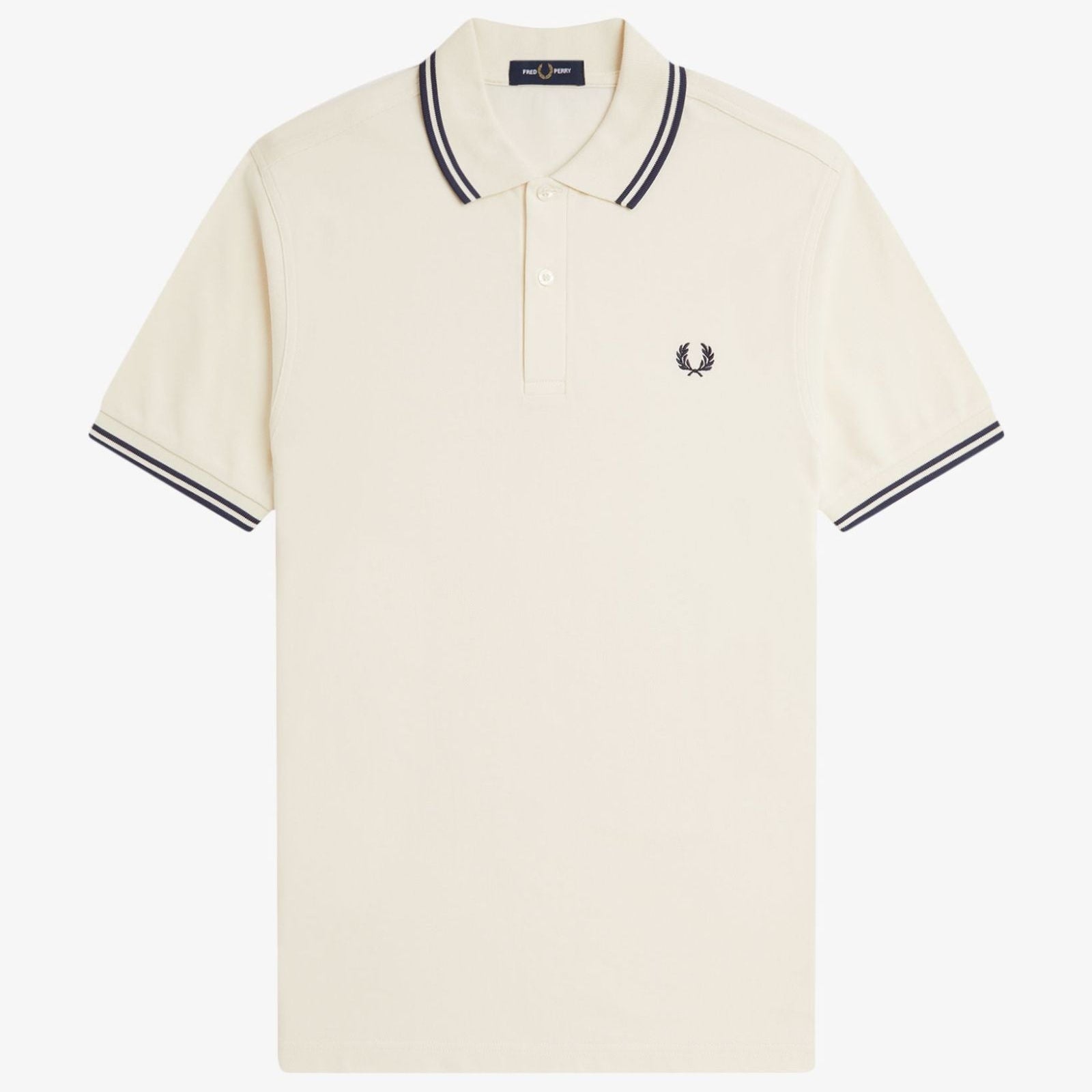 Fred Perry M3600 Polo - Ecru / Tennis Blue