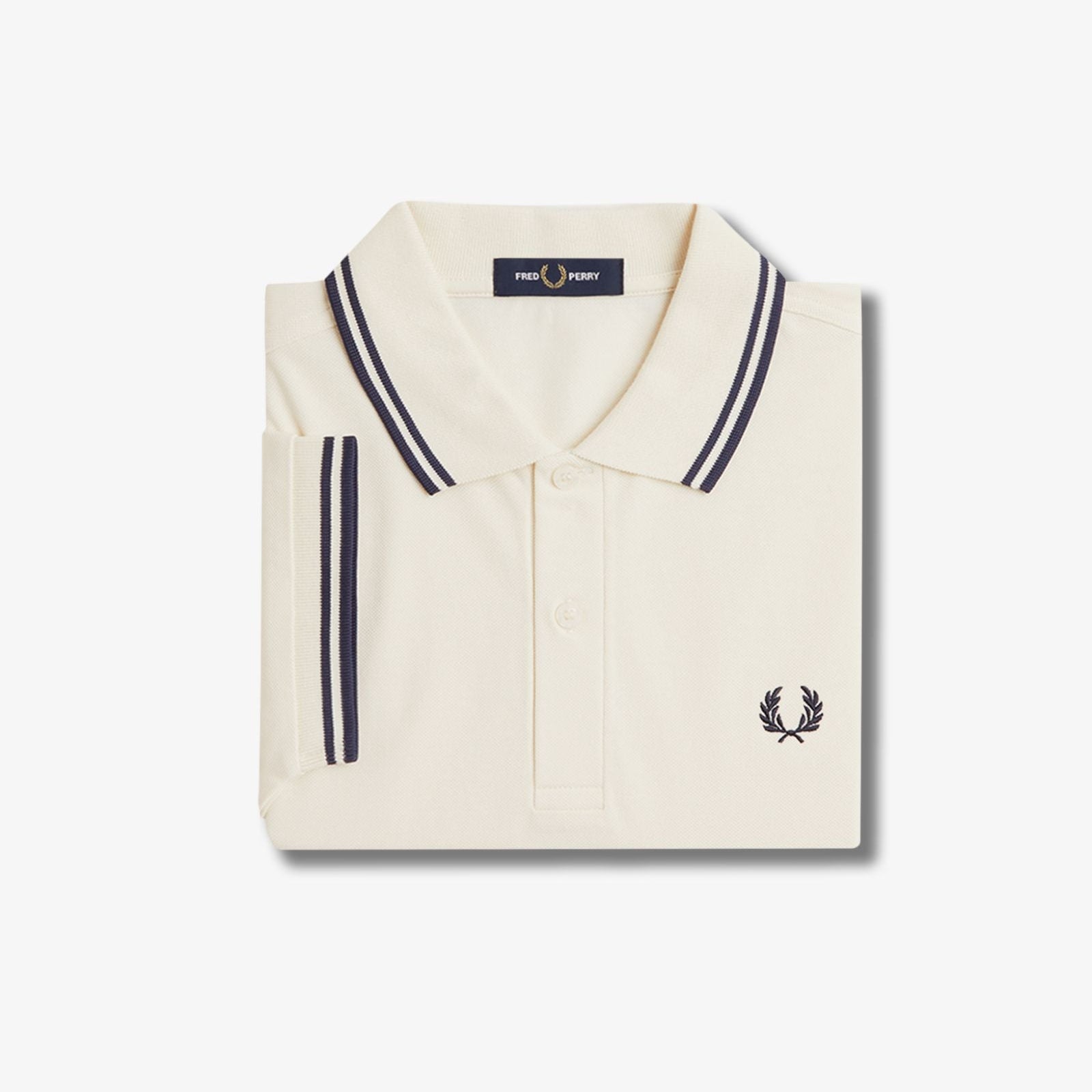 Fred Perry M3600 Polo - Ecru / Tennis Blue
