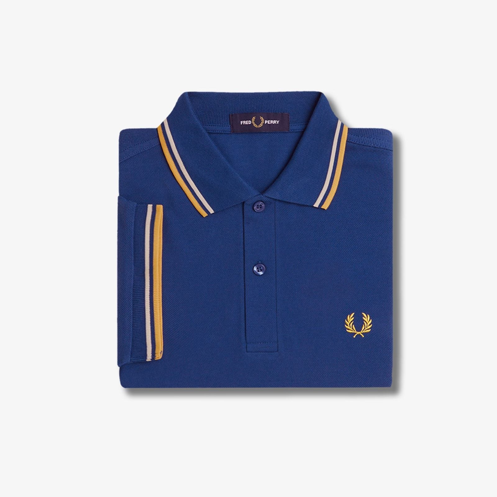 Fred Perry M3600 Polo - Shaded Cobalt / Oatmeal / Honeycomb