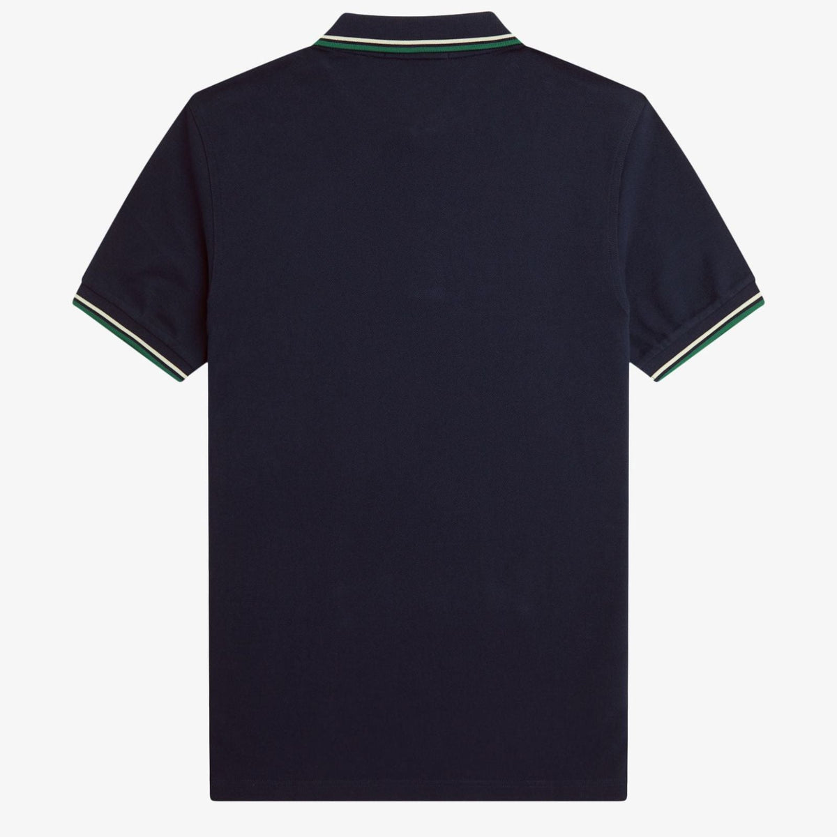 Fred Perry M3600 Polo - Dark Carbon / Light Ecru / Label Green
