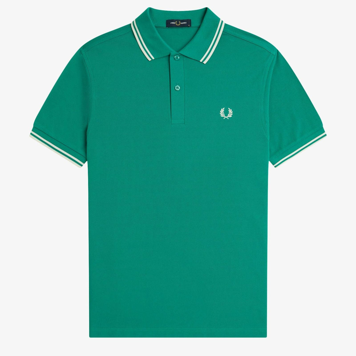 Fred Perry M3600 Polo - Label Green / Ecru