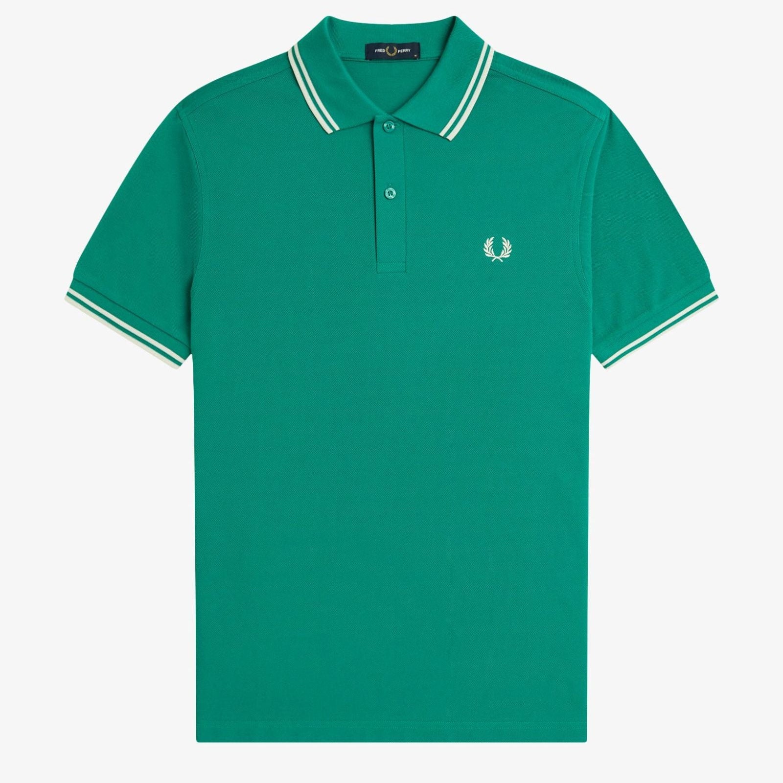 Fred Perry M3600 Polo - Label Green / Ecru