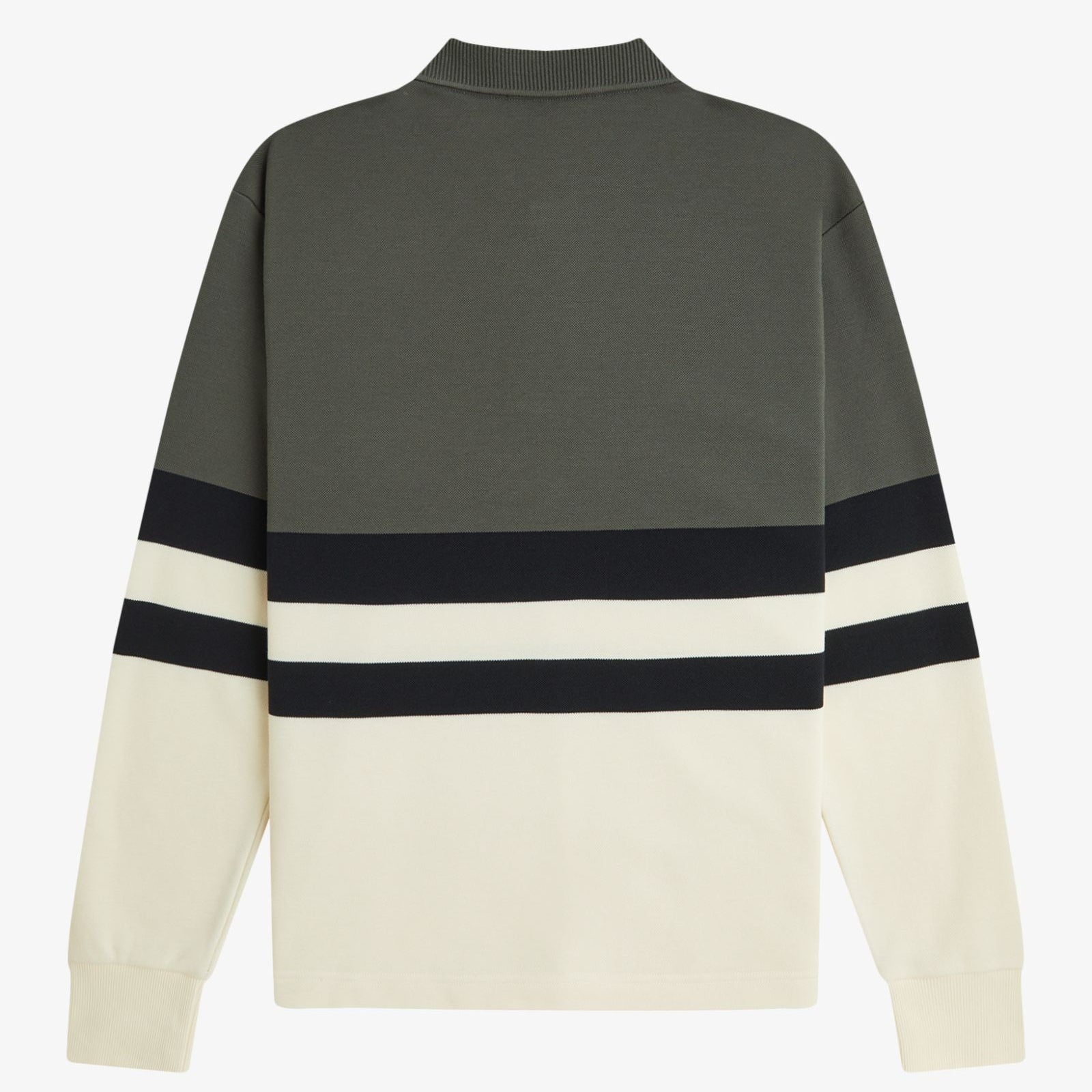 Fred Perry Colour Block Sweatshirt - Field Green