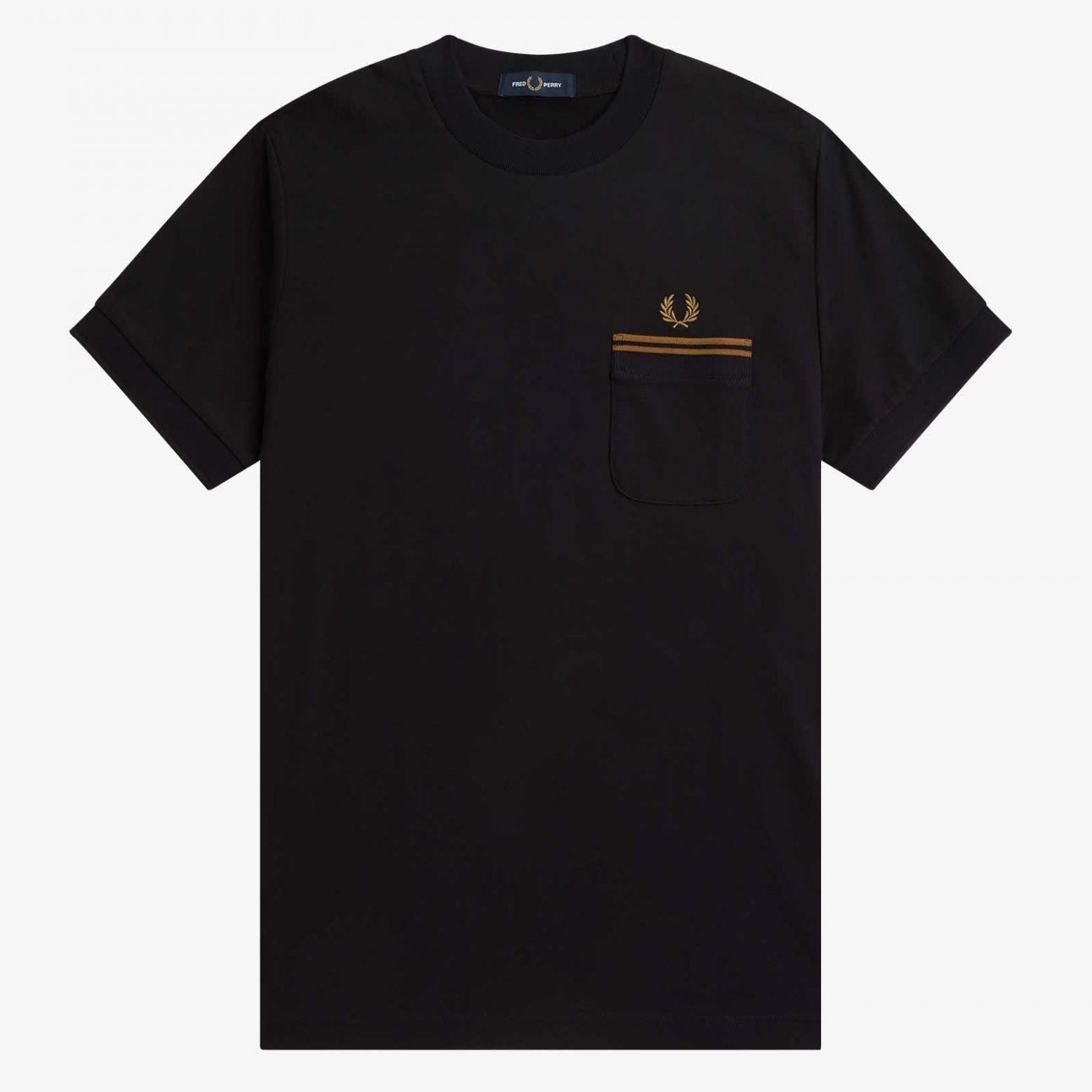 Fred Perry Loopback Pocket T-Shirt - Black