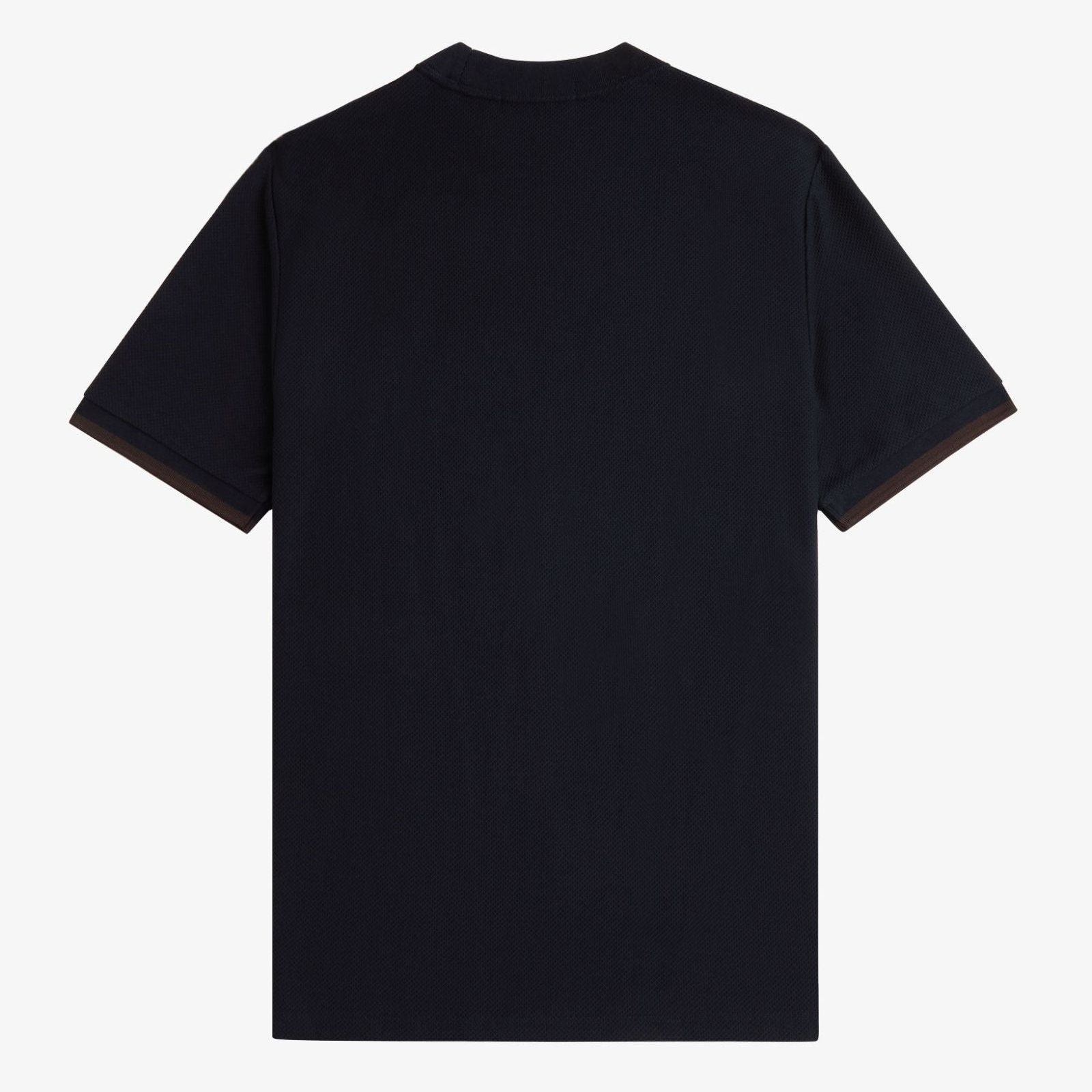 Fred Perry Tipped Cuff Pique - Navy