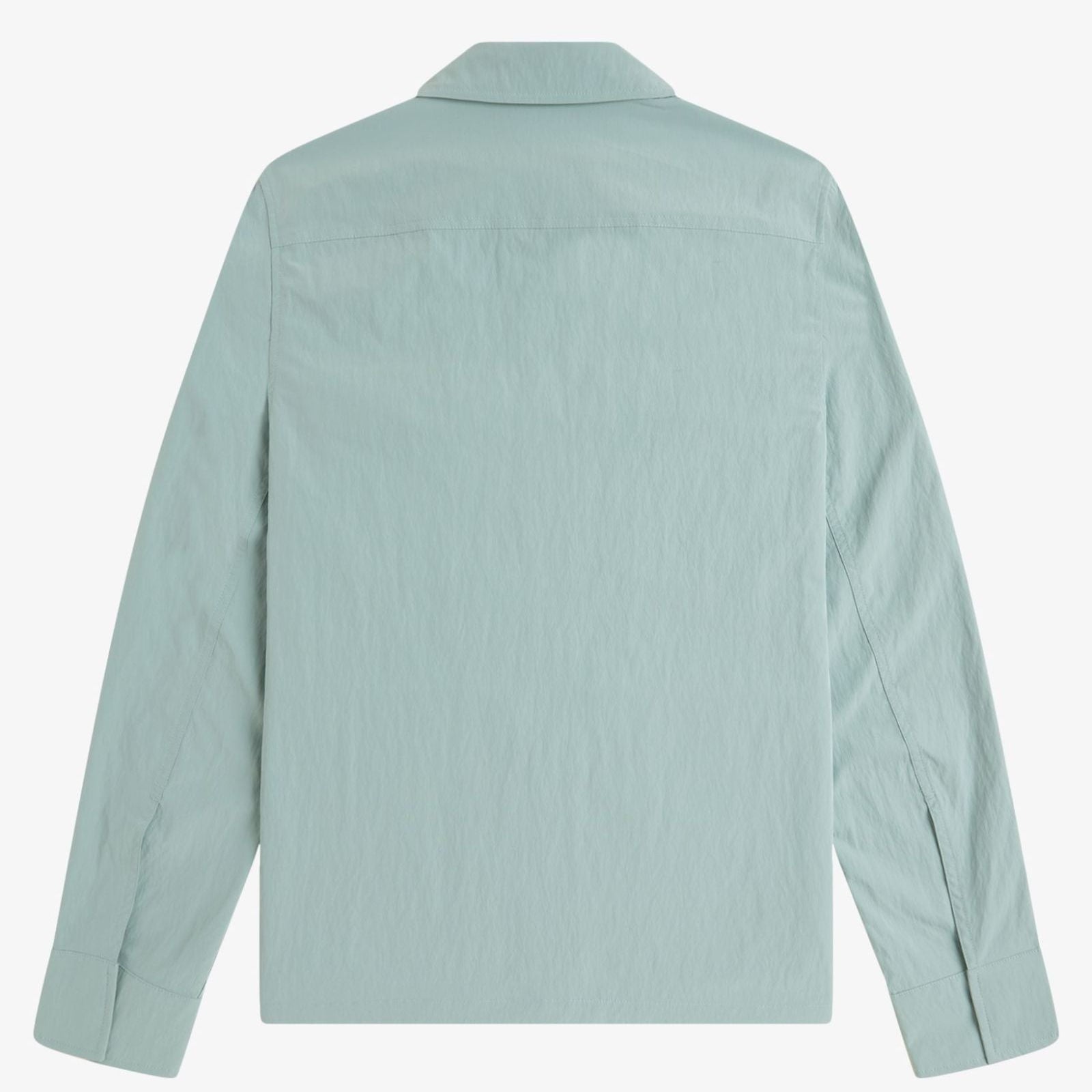 Fred Perry Zip Through Overshirt - Silver Blue