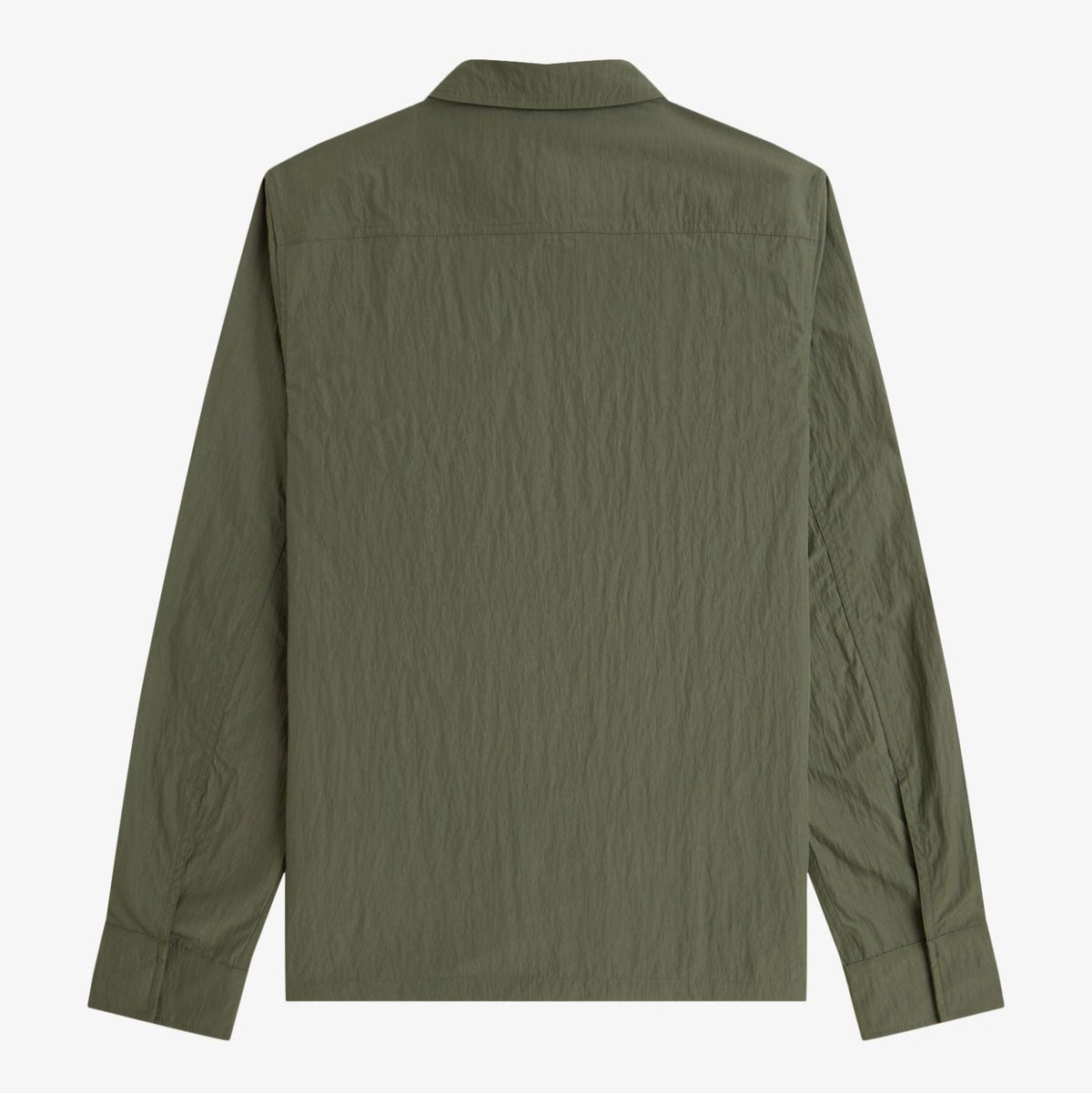 Fred Perry Zip Through Overshirt - Laurel Wreath Green