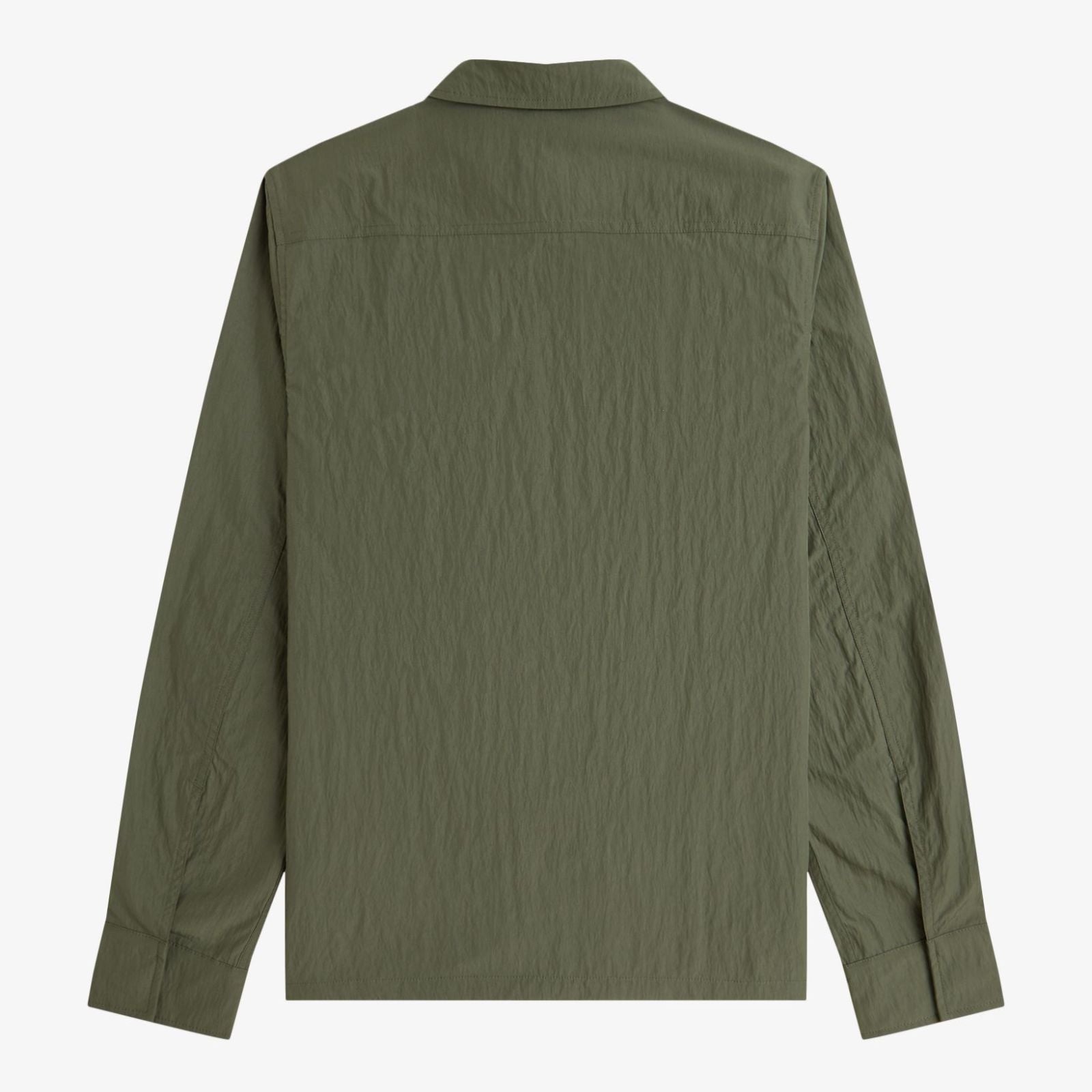 Fred Perry Zip Through Overshirt - Laurel Wreath Green