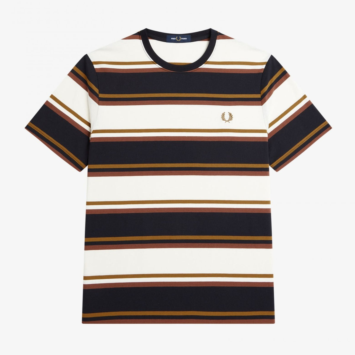 Fred Perry Bold Stripe T-Shirt - Ecru