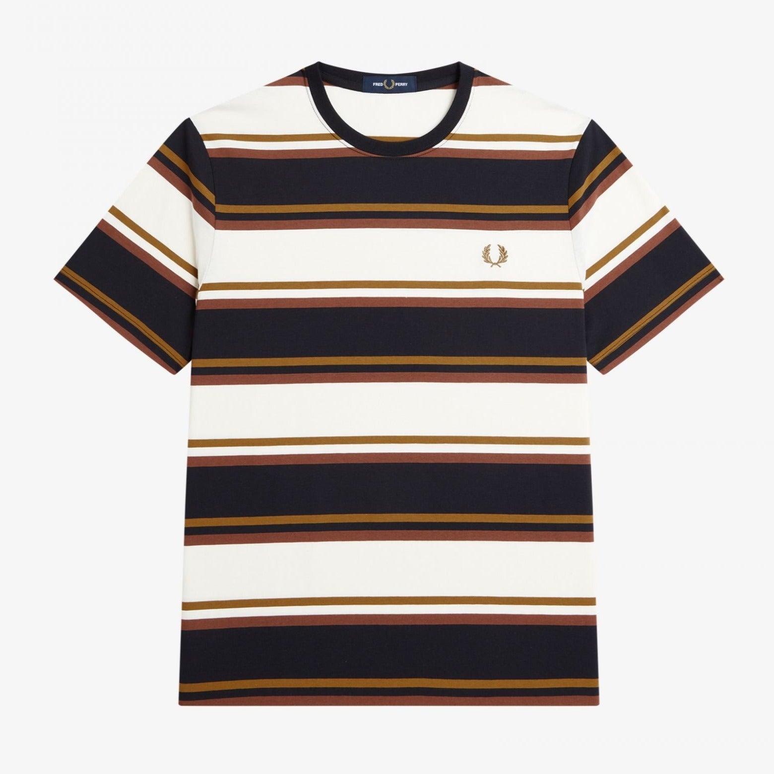 Fred Perry Bold Stripe T-Shirt - Ecru