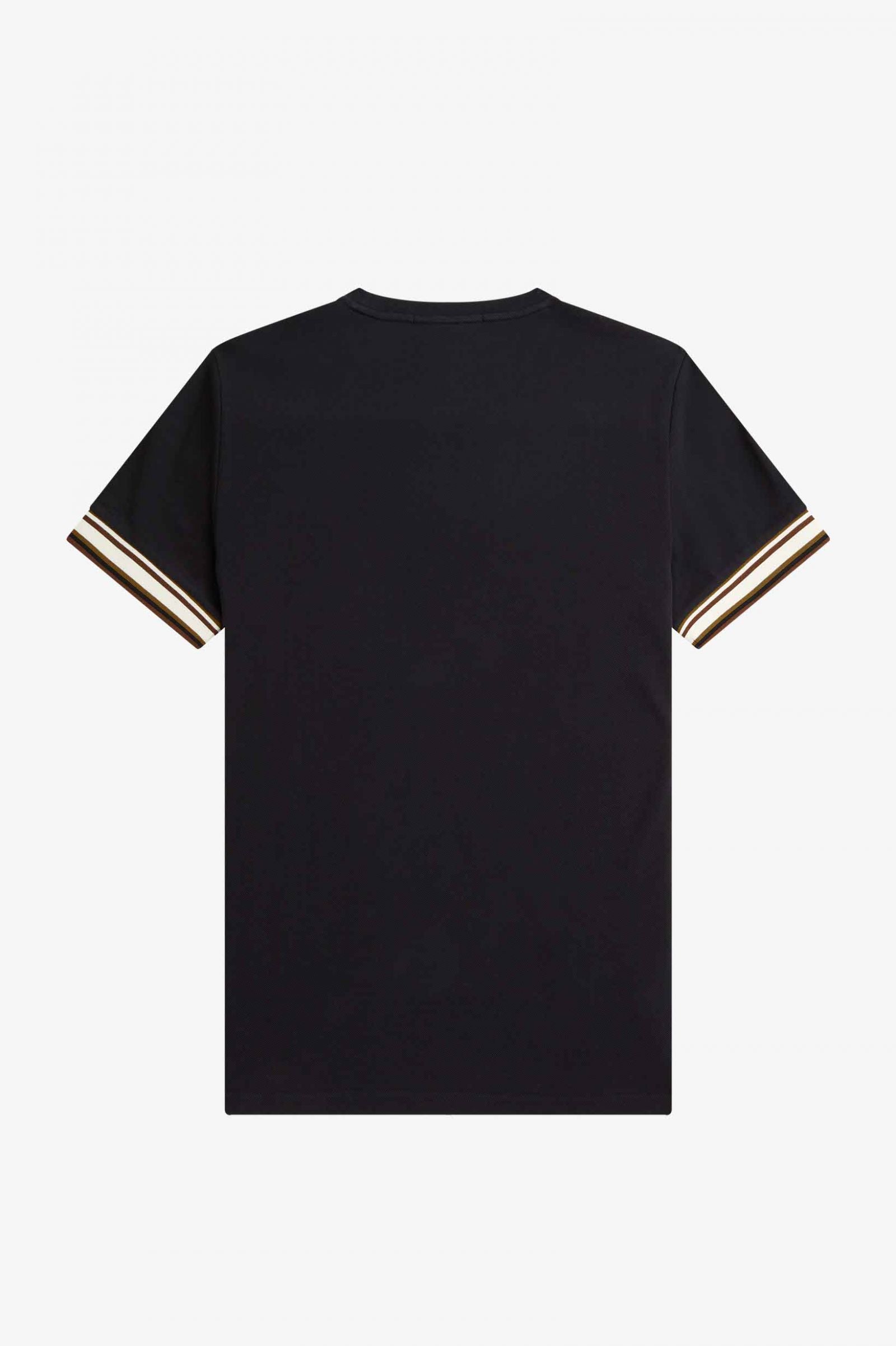 Fred Perry Bold Tipped Pique T-Shirt - Black