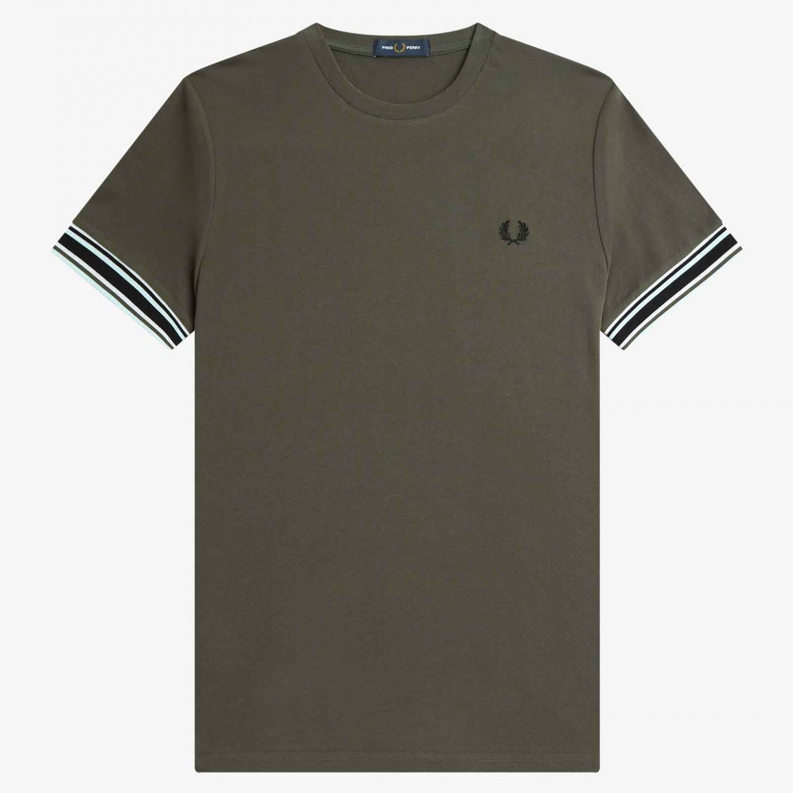 Fred Perry Bold Tipped Pique T-Shirt - Field Green