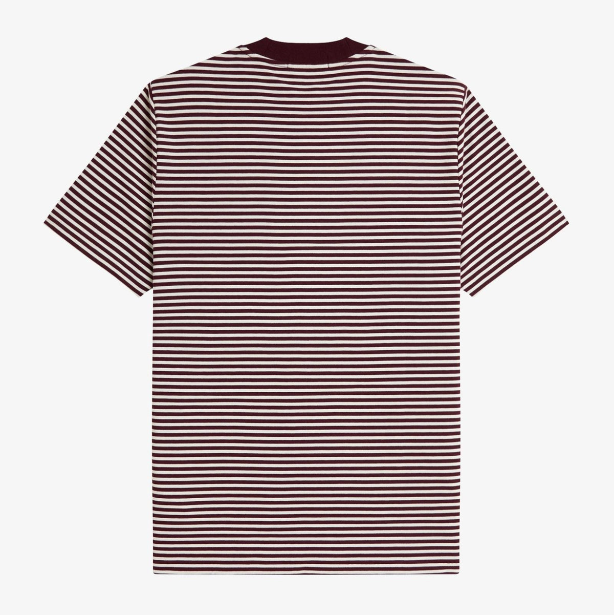 Fred Perry Fine Stripe Heavyweight T-Shirt - Oxblood