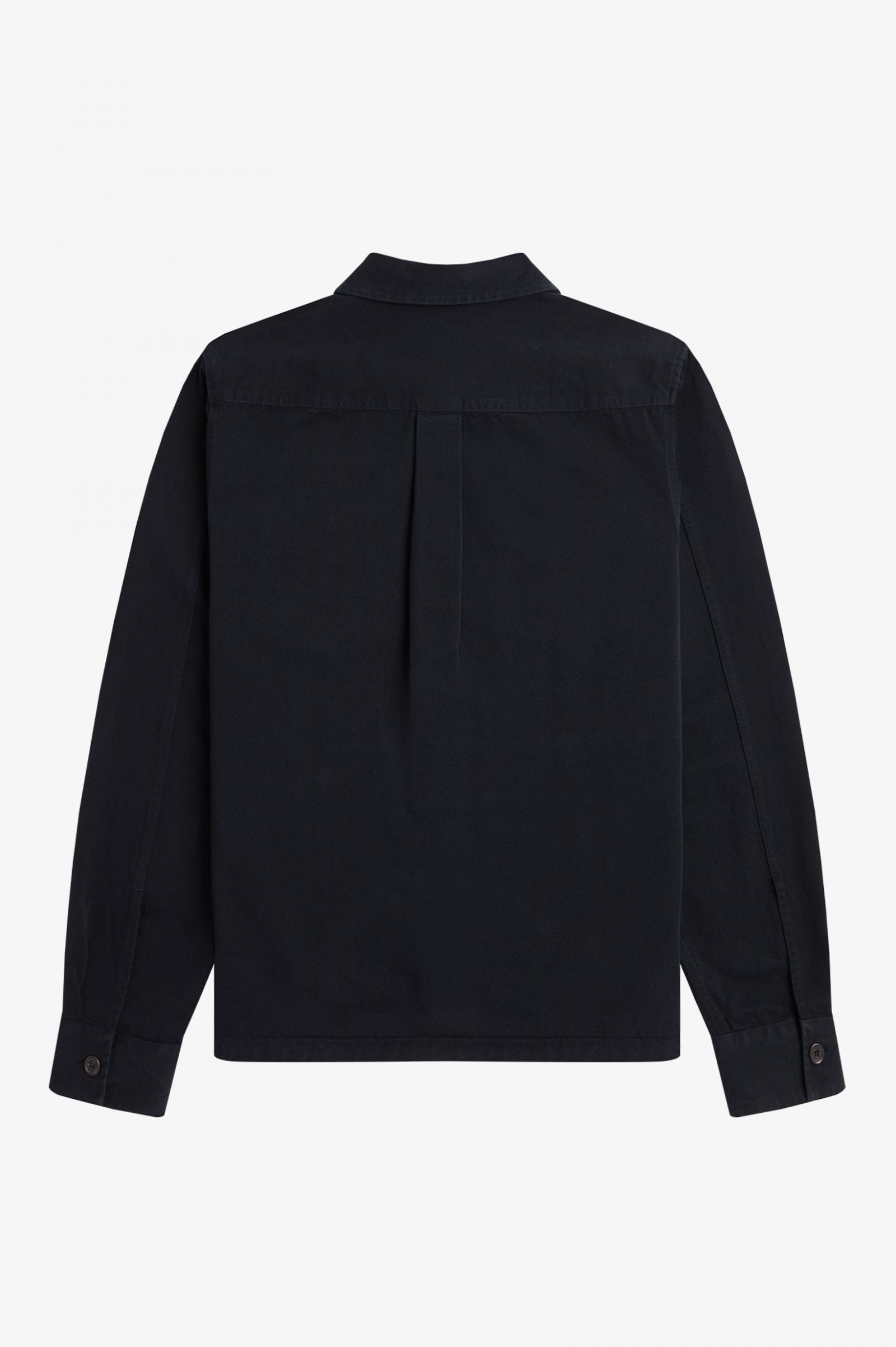 Fred Perry Twill Overshirt - Black