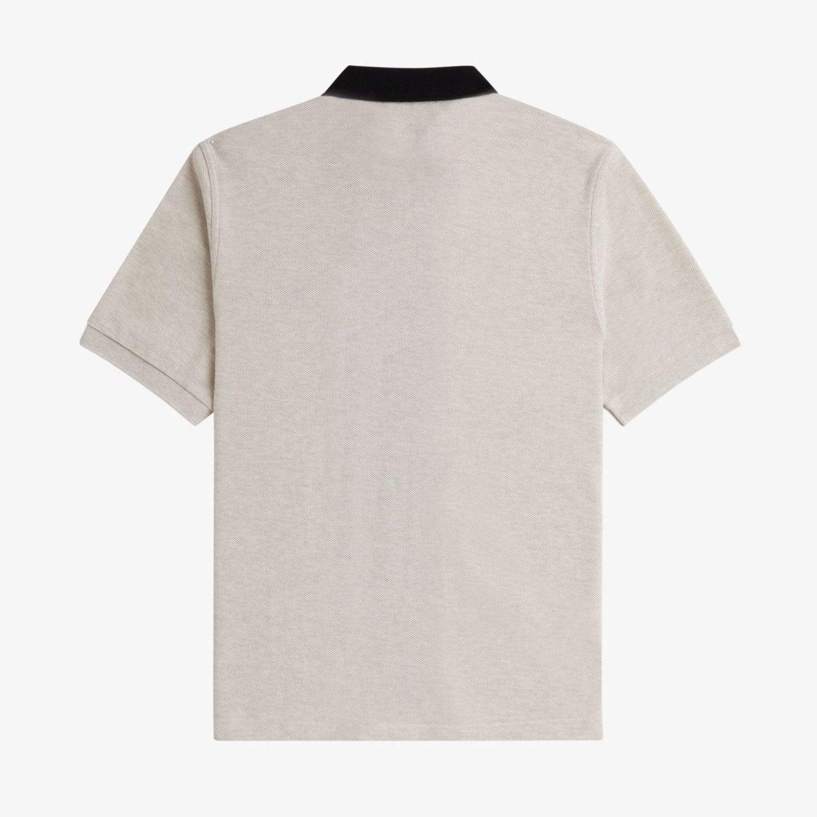 Fred Perry Zip Through Polo Shirt - Porridge Marl