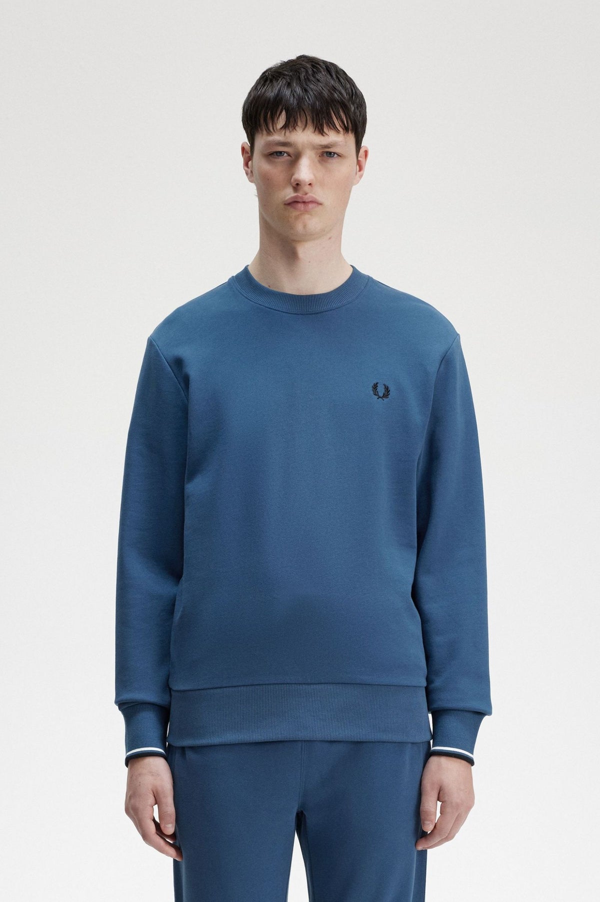 Fred Perry Crew Neck Sweatshirt - Midnight Blue