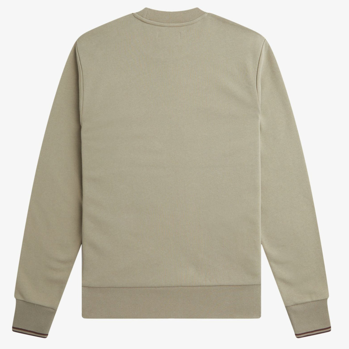 Fred Perry Crew Neck Sweatshirt - Warm Grey / Brick