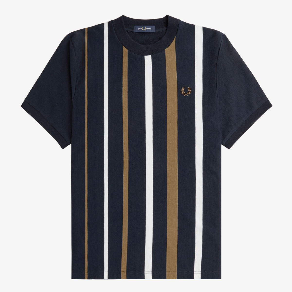 Fred Perry Gradient Stripe T-Shirt - Navy