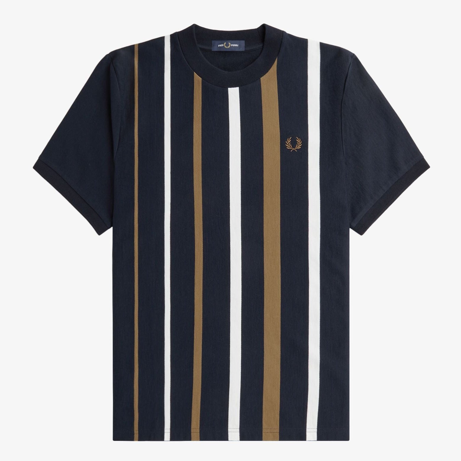 Fred Perry Gradient Stripe T-Shirt - Navy