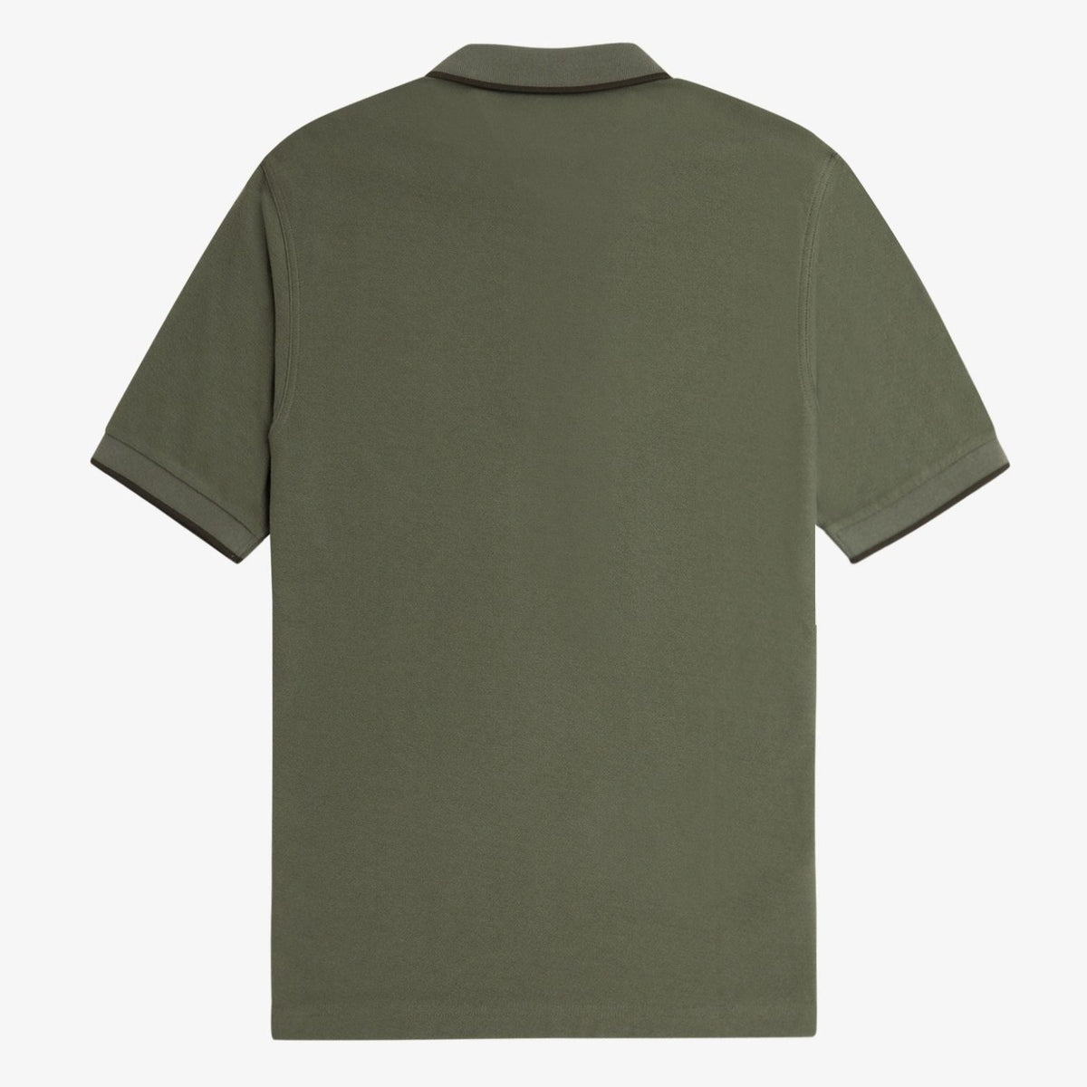 Fred Perry Crepe Pique Zip - Laurel Wreath Green