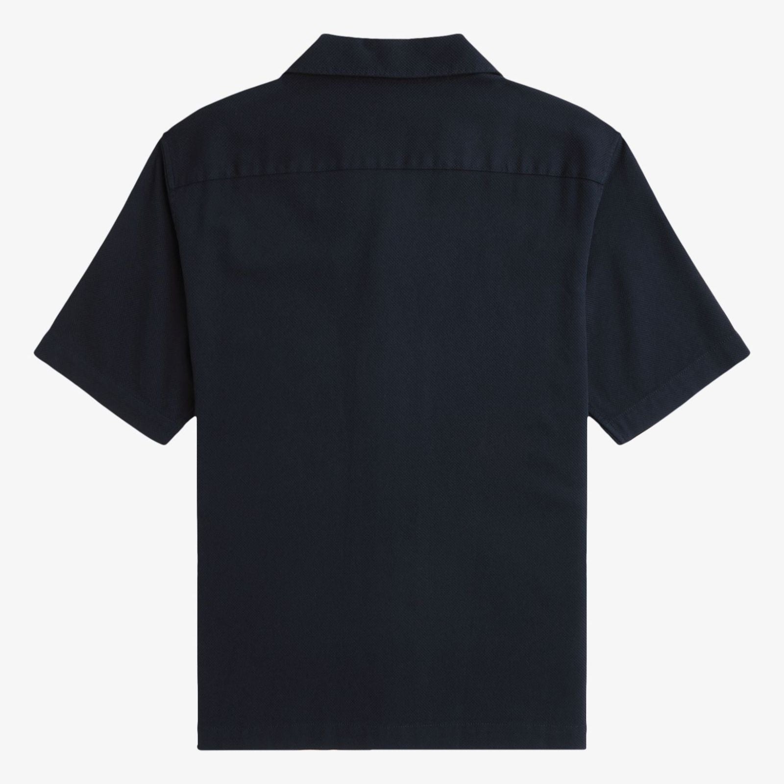 Fred Perry Texture Revere Collar Shirt - Navy