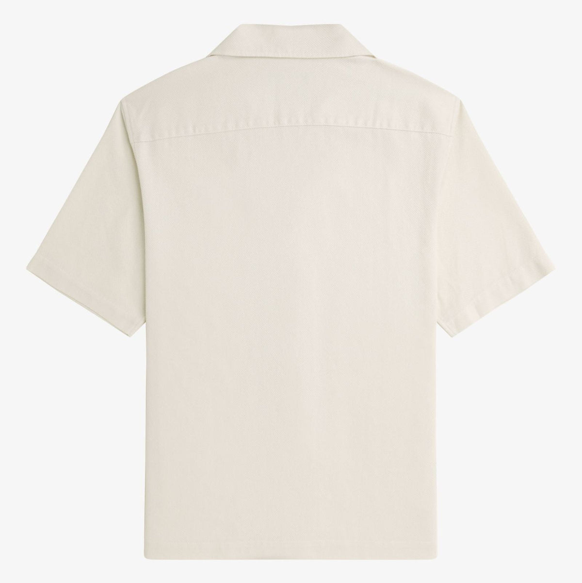 Fred Perry Texture Revere Collar Shirt - Ecru