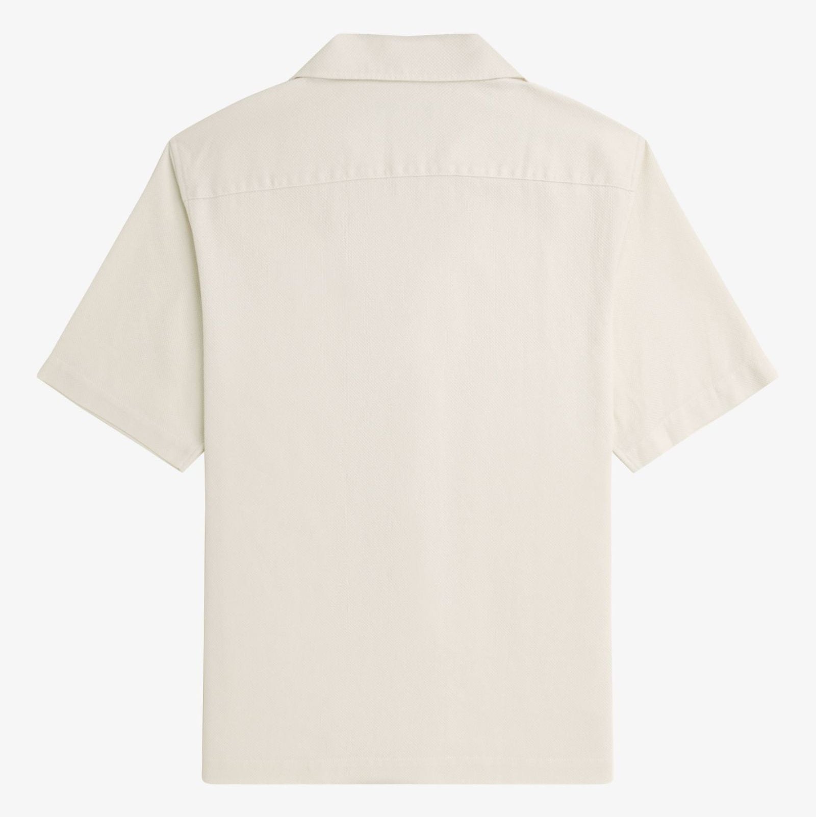 Fred Perry Texture Revere Collar Shirt - Ecru