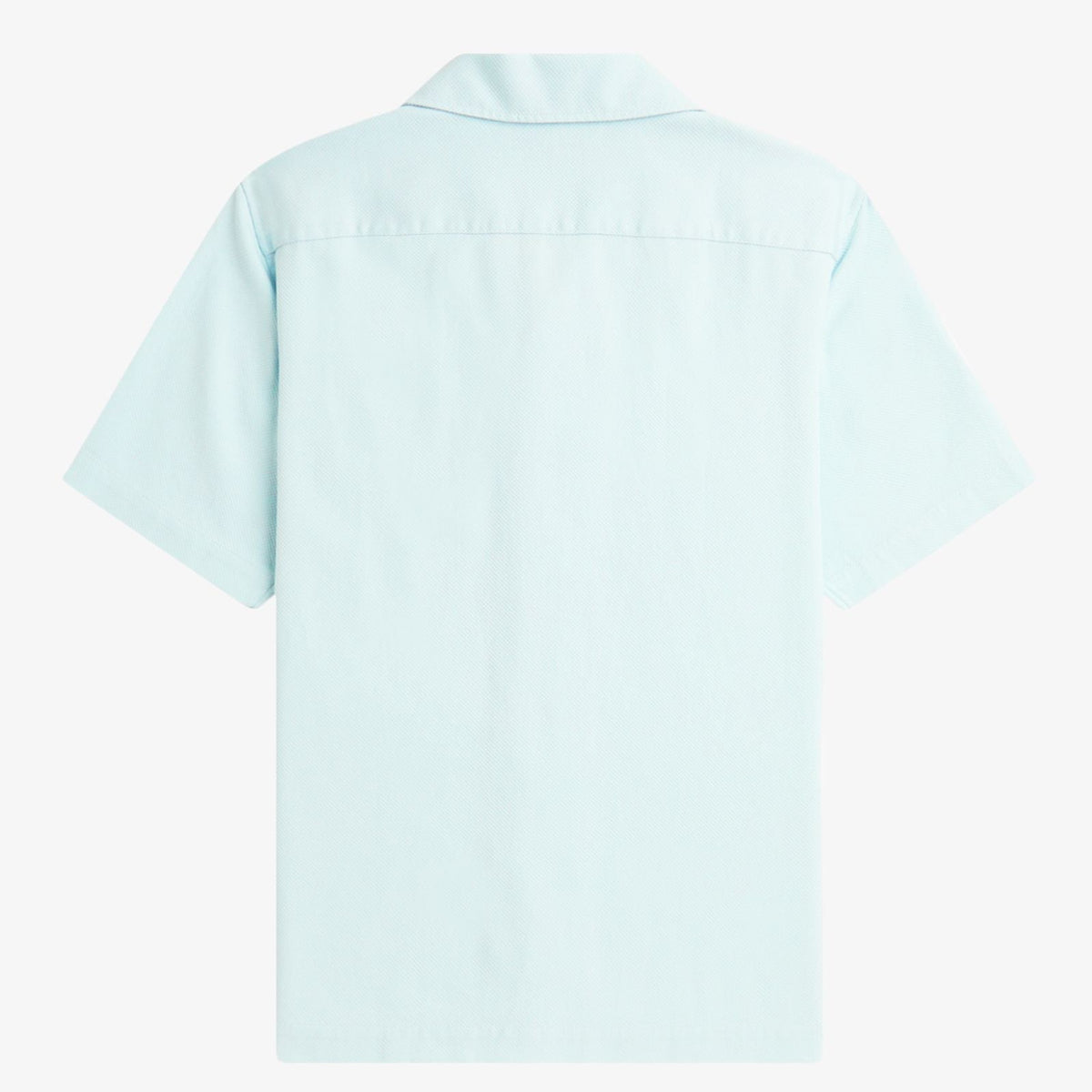Fred Perry Pique Texture Revere Collar Shirt - Light Ice