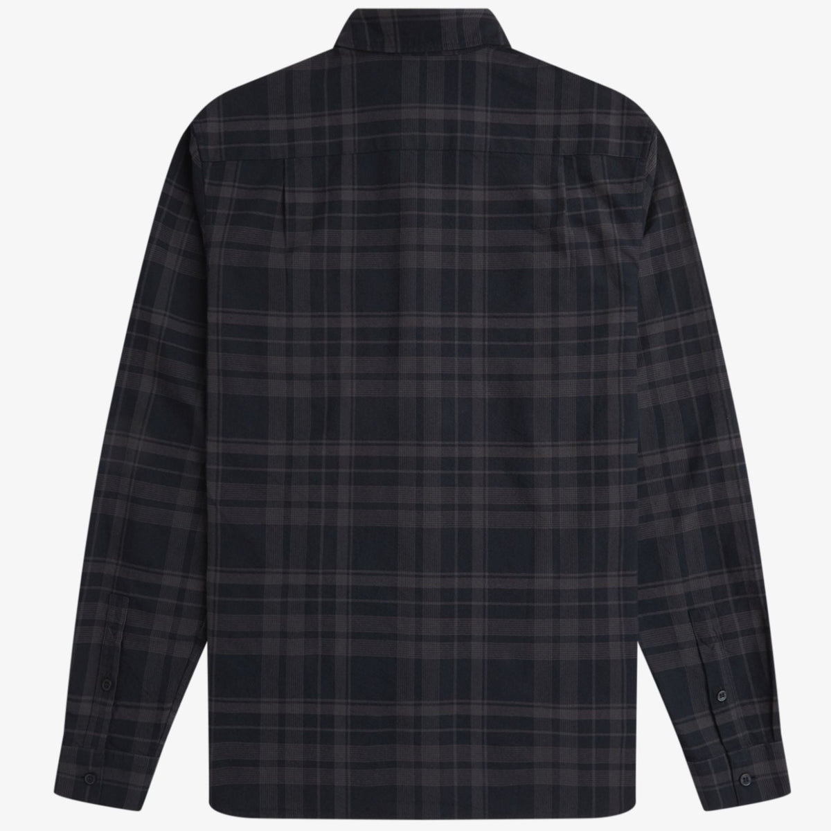Fred Perry Tonal Tarten Shirt - Black