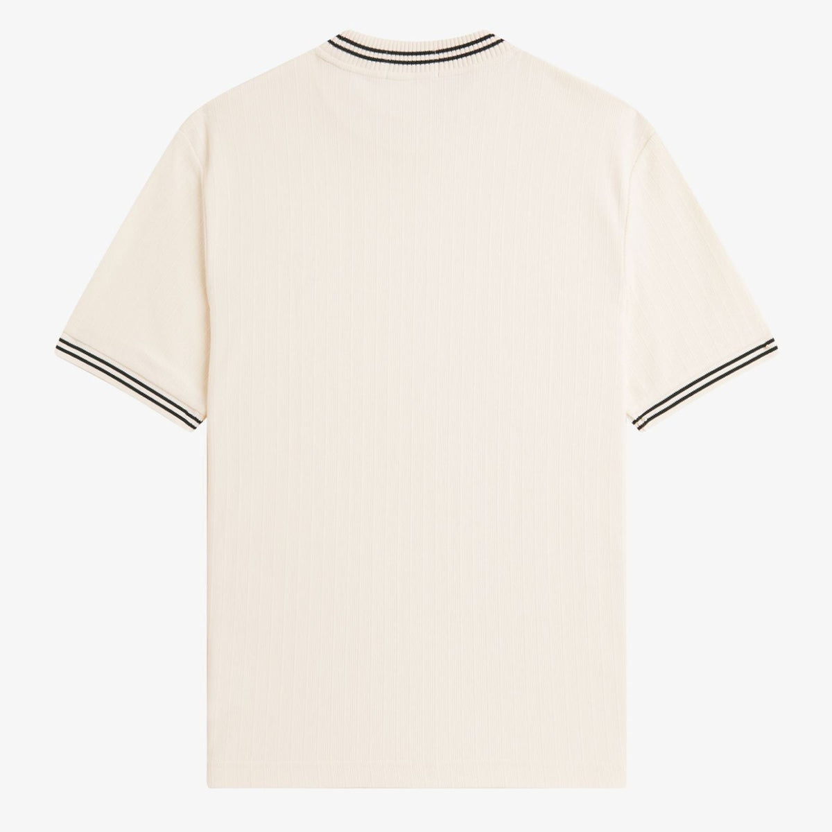Fred Perry Ribbed Jersey T-Shirt - Ecru