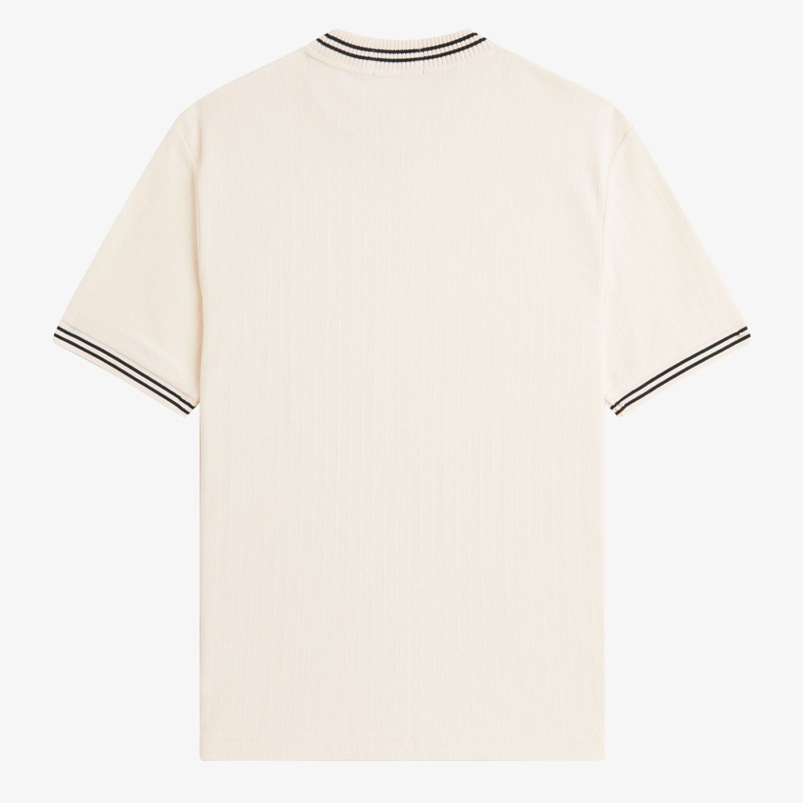 Fred Perry Ribbed Jersey T-Shirt - Ecru