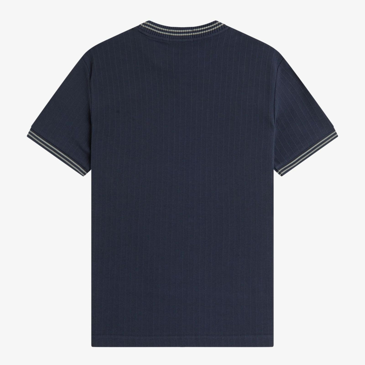 Fred Perry Ribbed Jersey T-Shirt - Navy