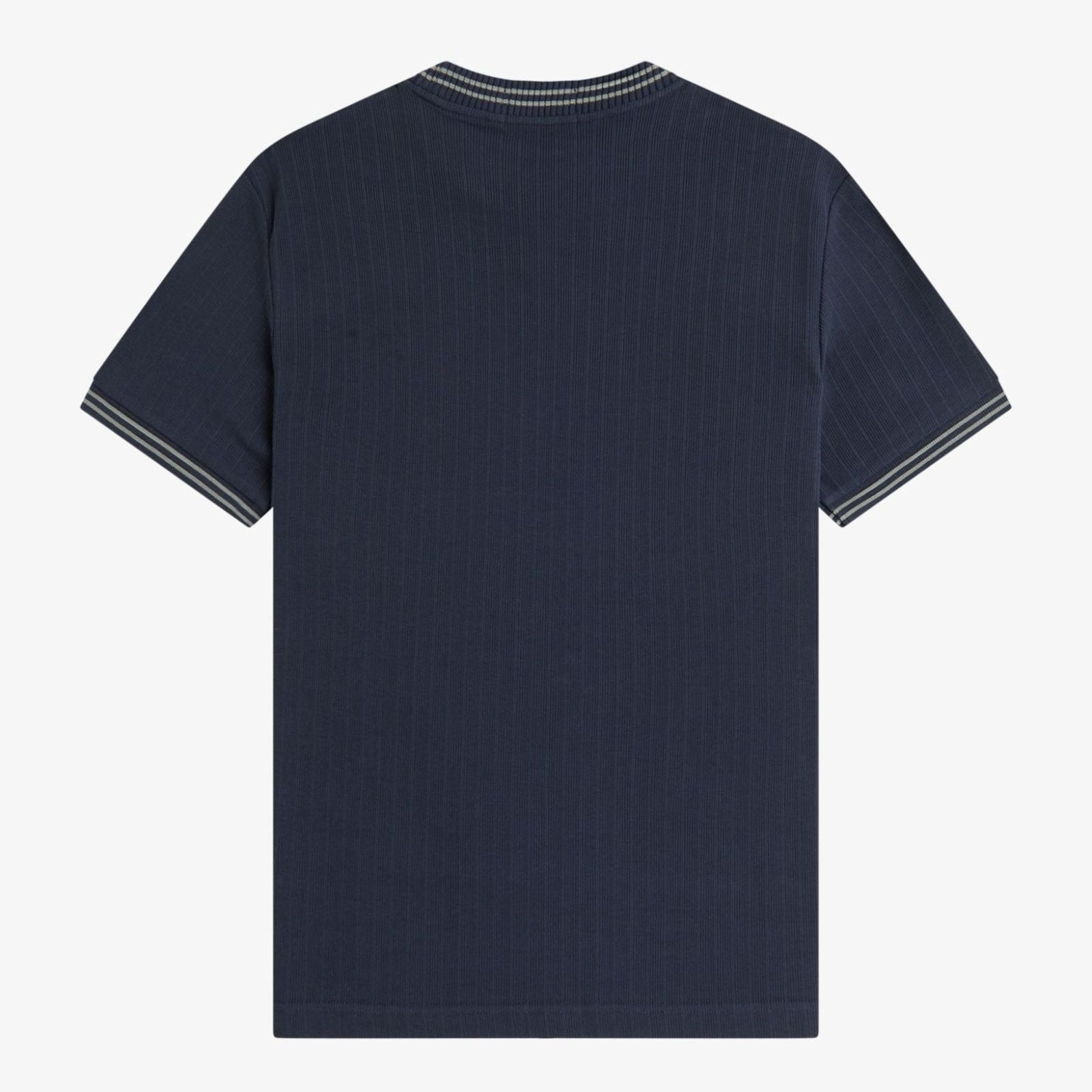 Fred Perry Ribbed Jersey T-Shirt - Navy