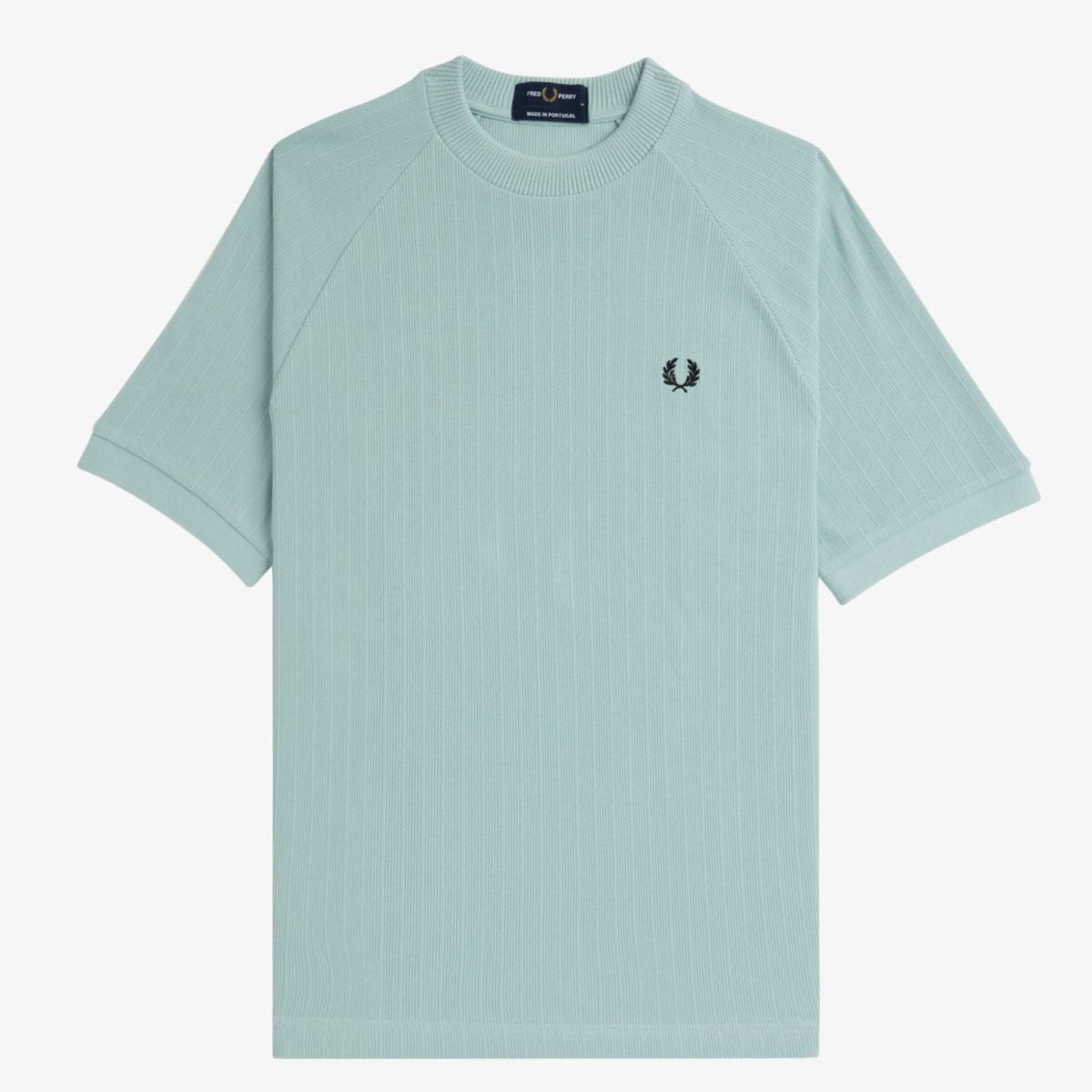 Fred Perry Ribbed Raglan Sleeve - Silver Blue
