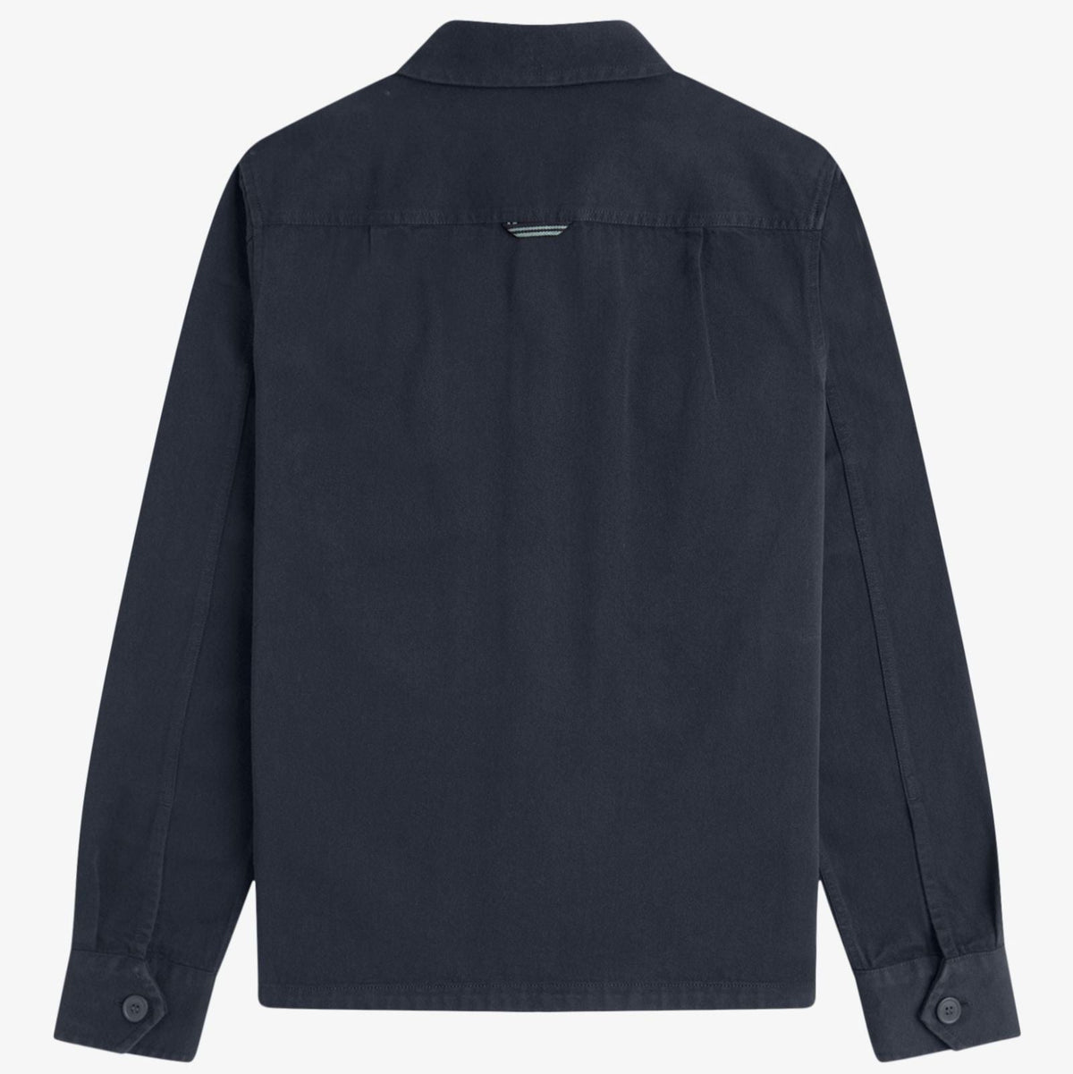 Fred Perry Twill Zip Through Overshirt - Navy