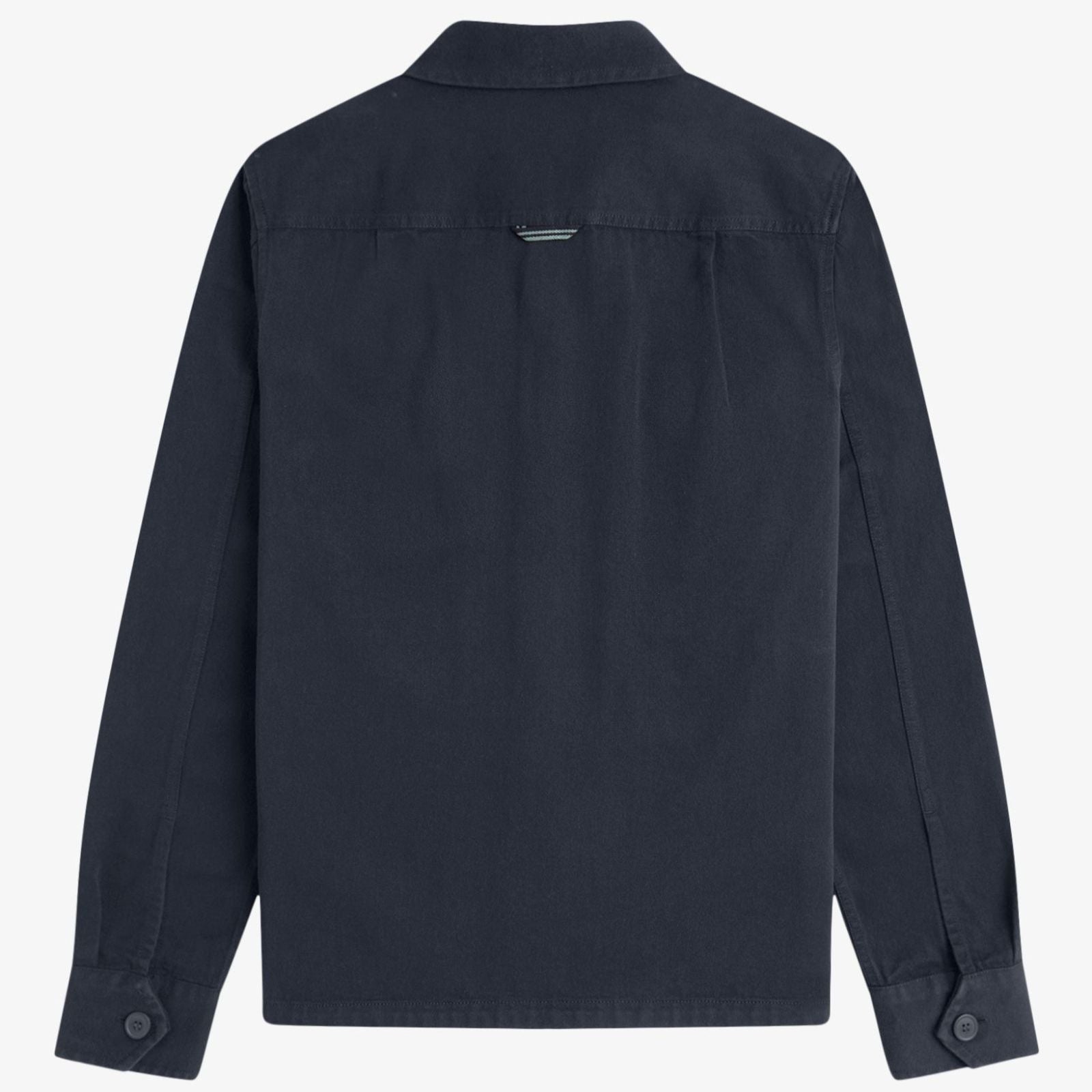 Fred Perry Twill Zip Through Overshirt - Navy