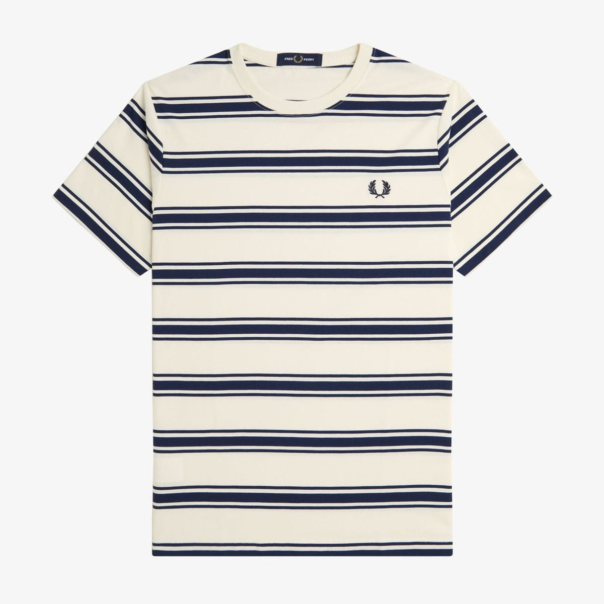 Fred Perry Fine Stripe T-Shirt - Ecru