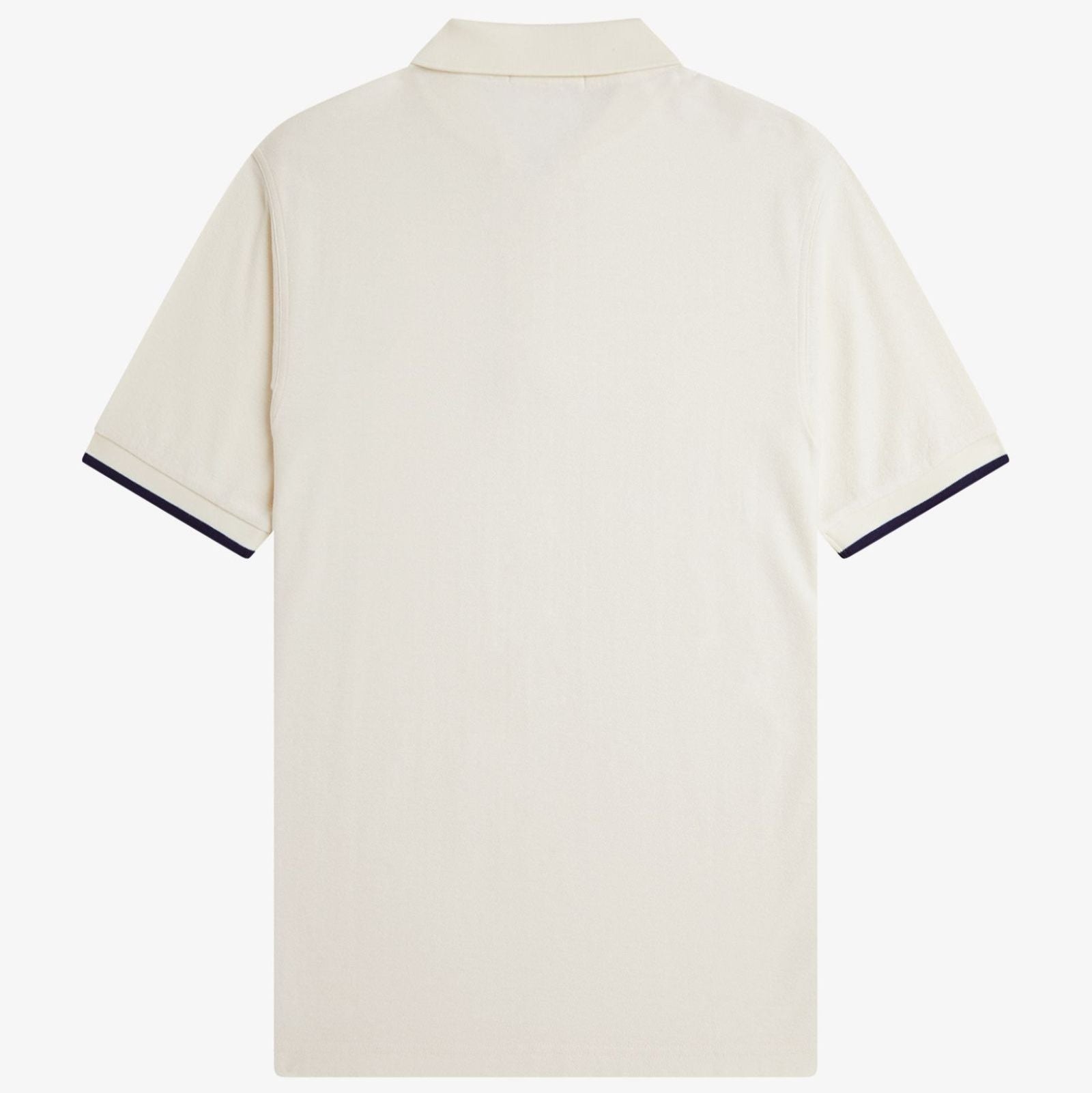 Fred Perry Crepe Zip Neck Shirt - Ecru