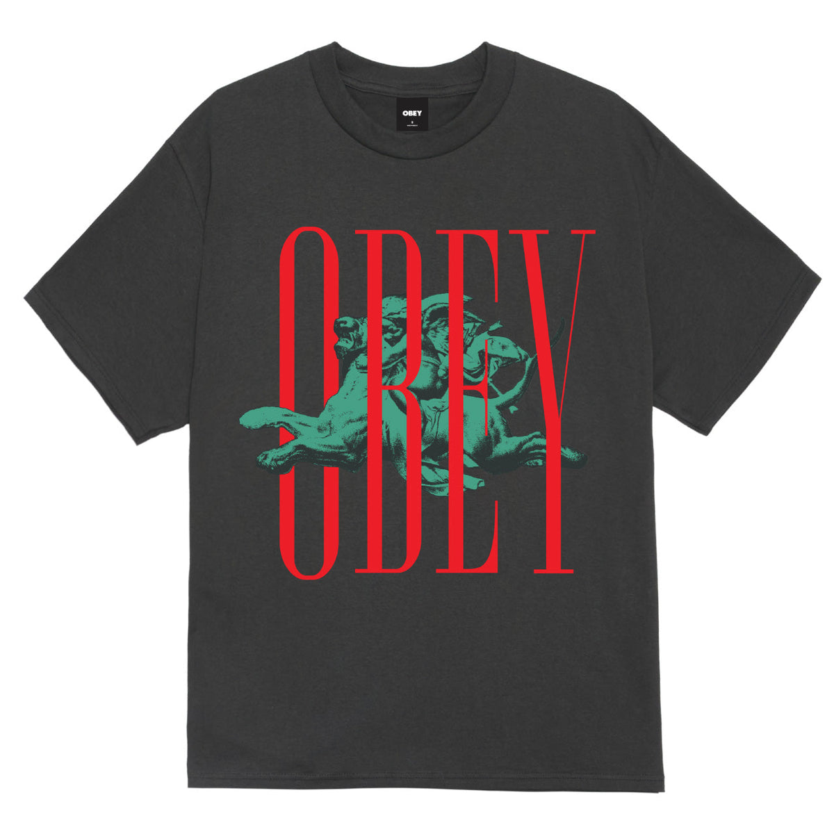 Obey Pillars T-Shirt - Vinatge Black