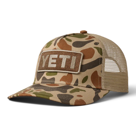 Yeti Full Camo 5 Panel Trucker - Brown Camo