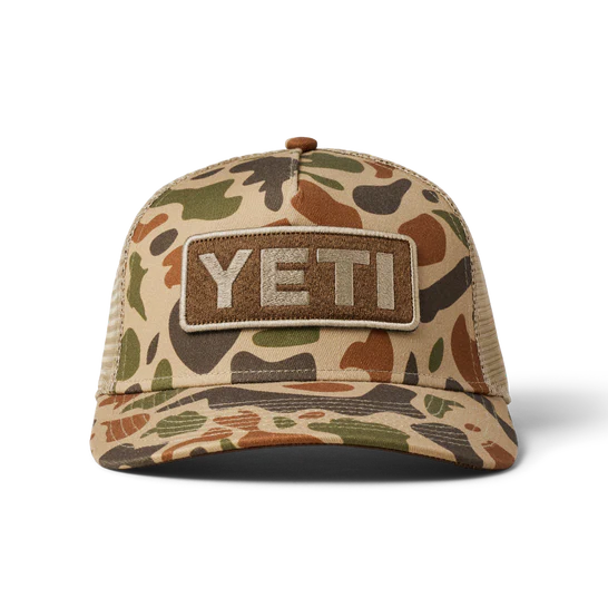 Yeti Full Camo 5 Panel Trucker - Brown Camo