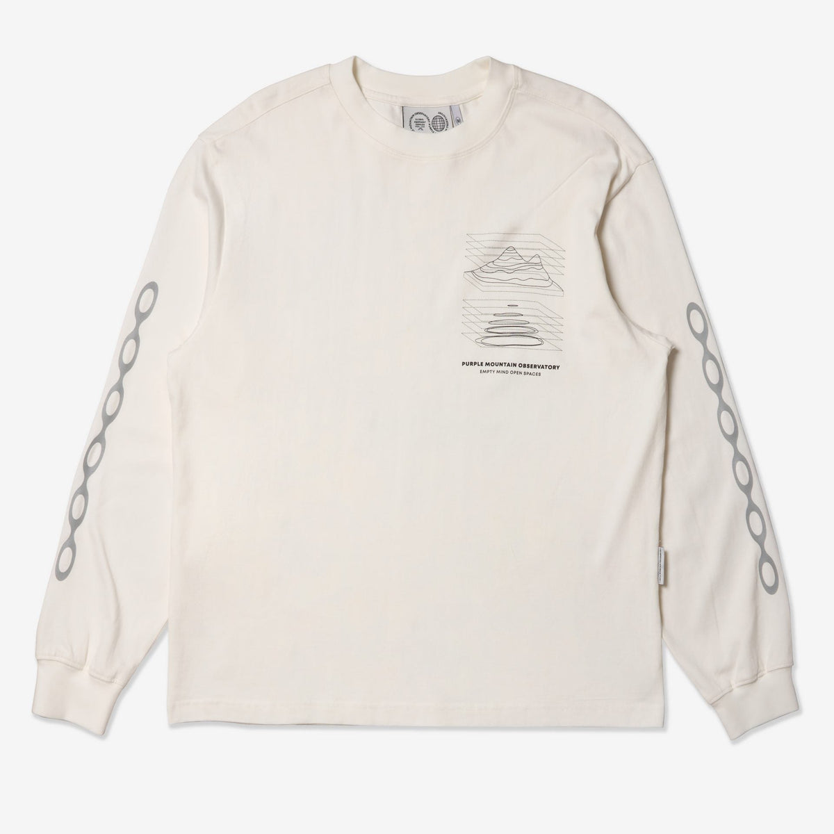 PMO Map Projections LS T-Shirt - White